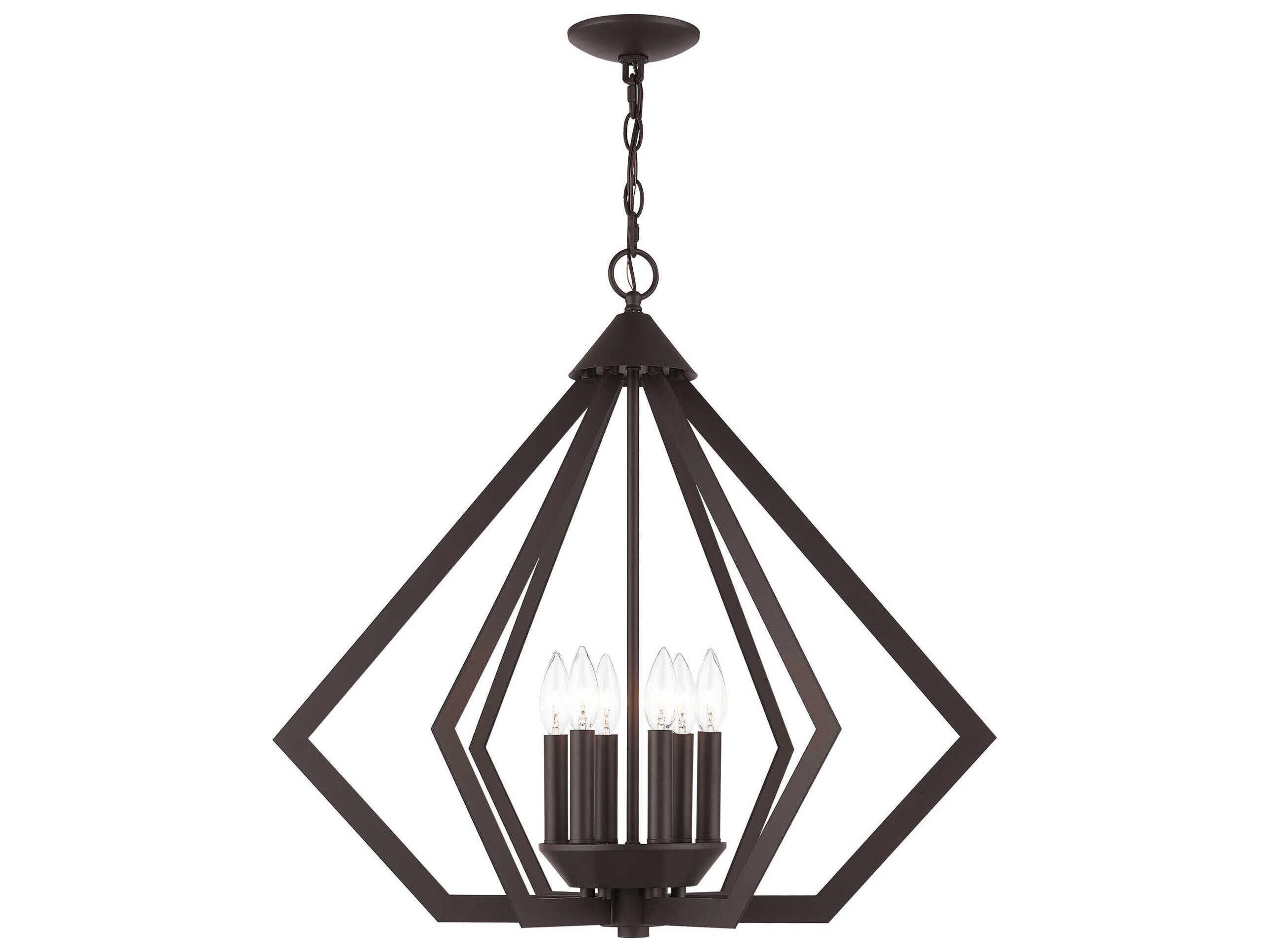 Prism 6-Light Bronze Pendant