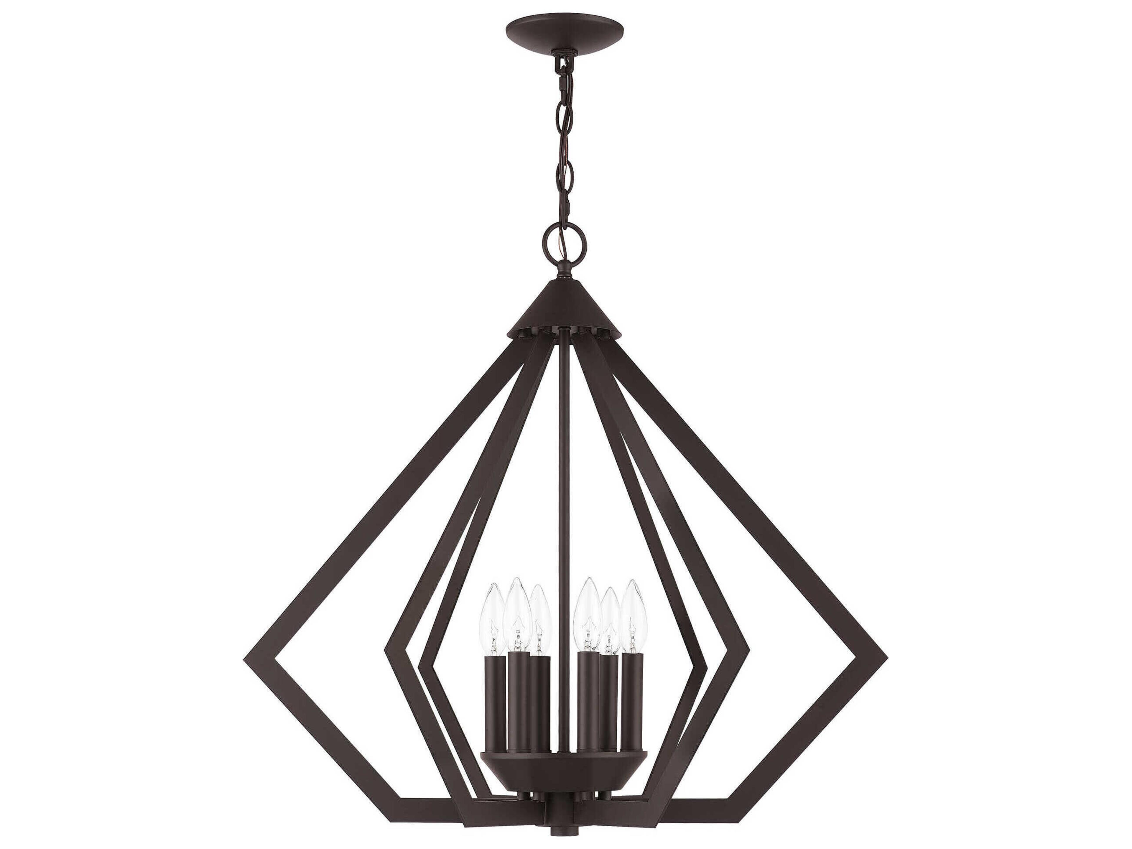 Livex Lighting Prism 6-Light Bronze Pendant