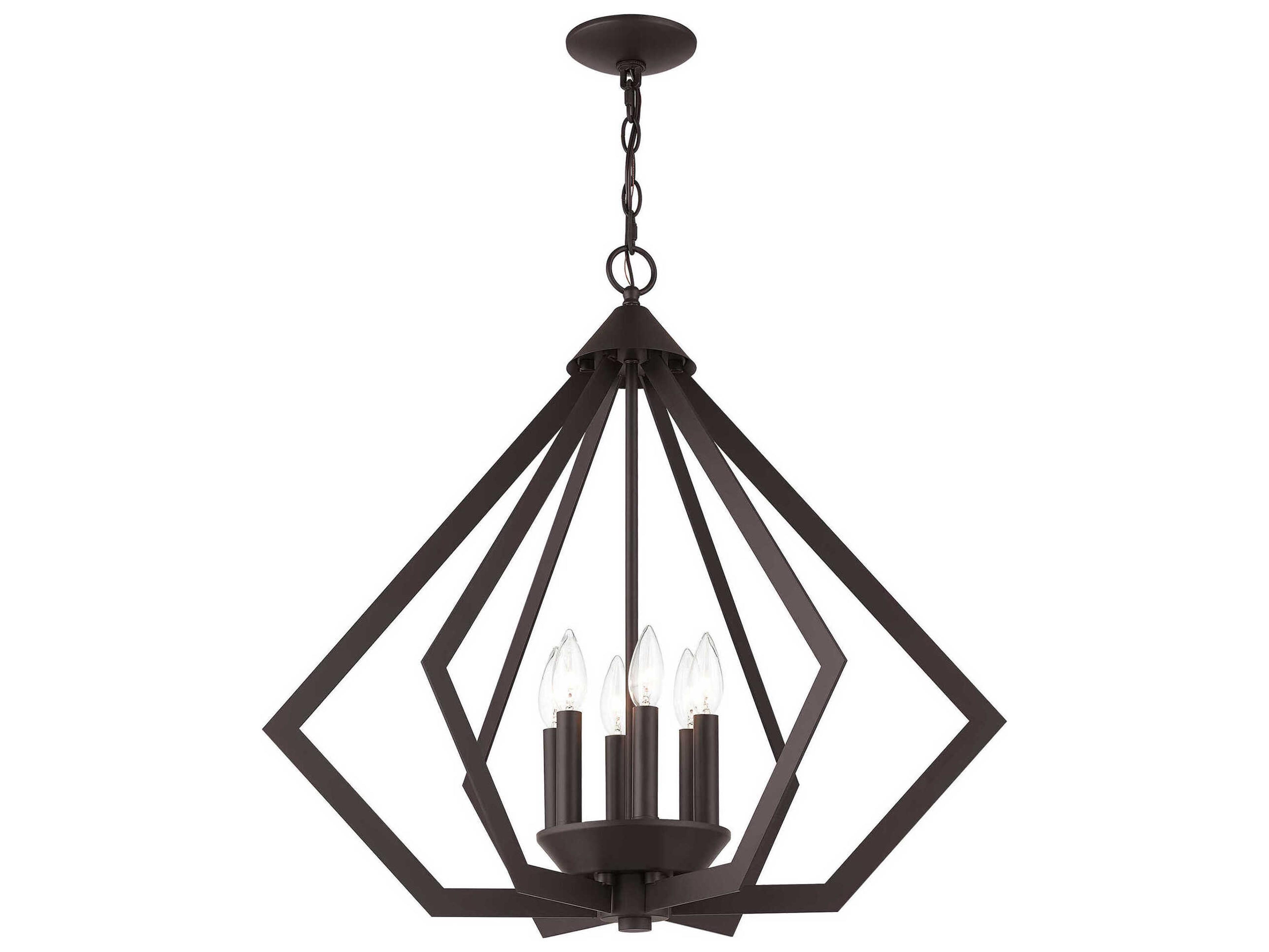 Livex Lighting Prism 6-Light Bronze Pendant