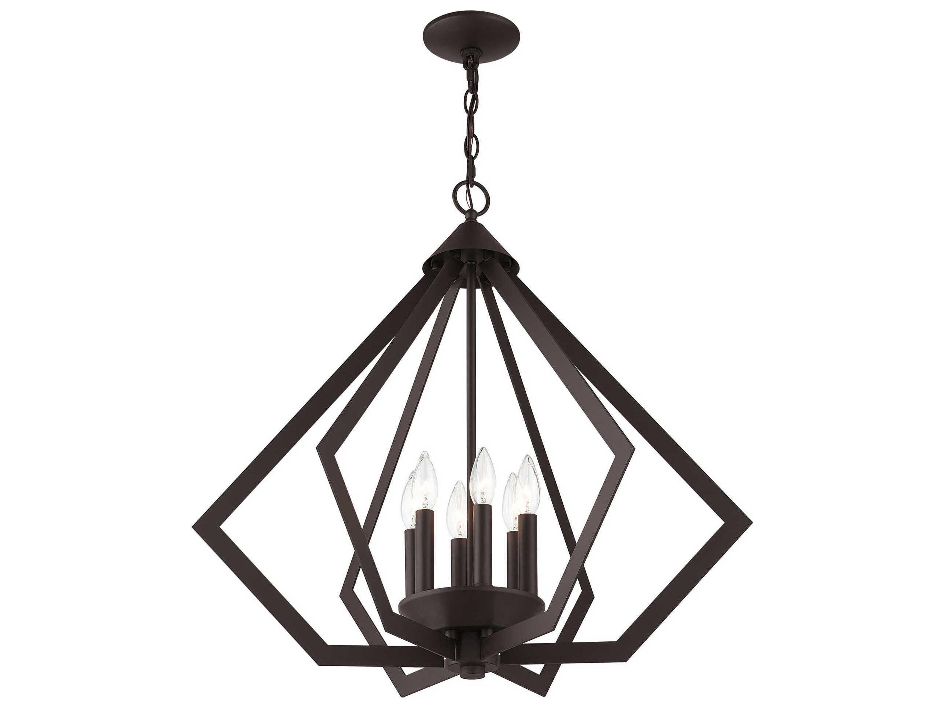 Livex Lighting Prism 6-Light Bronze Pendant