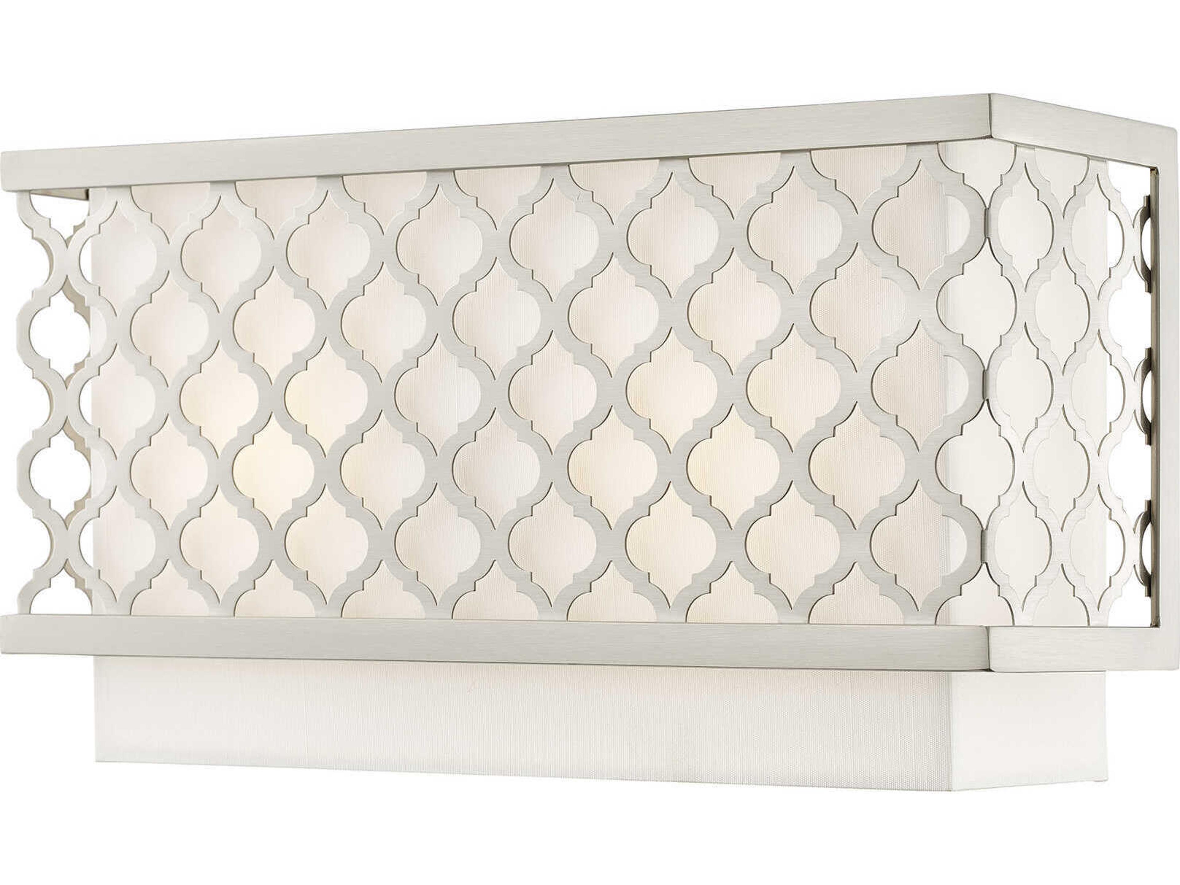 Arabesque 2-Light Brushed Nickel Wall Sconce