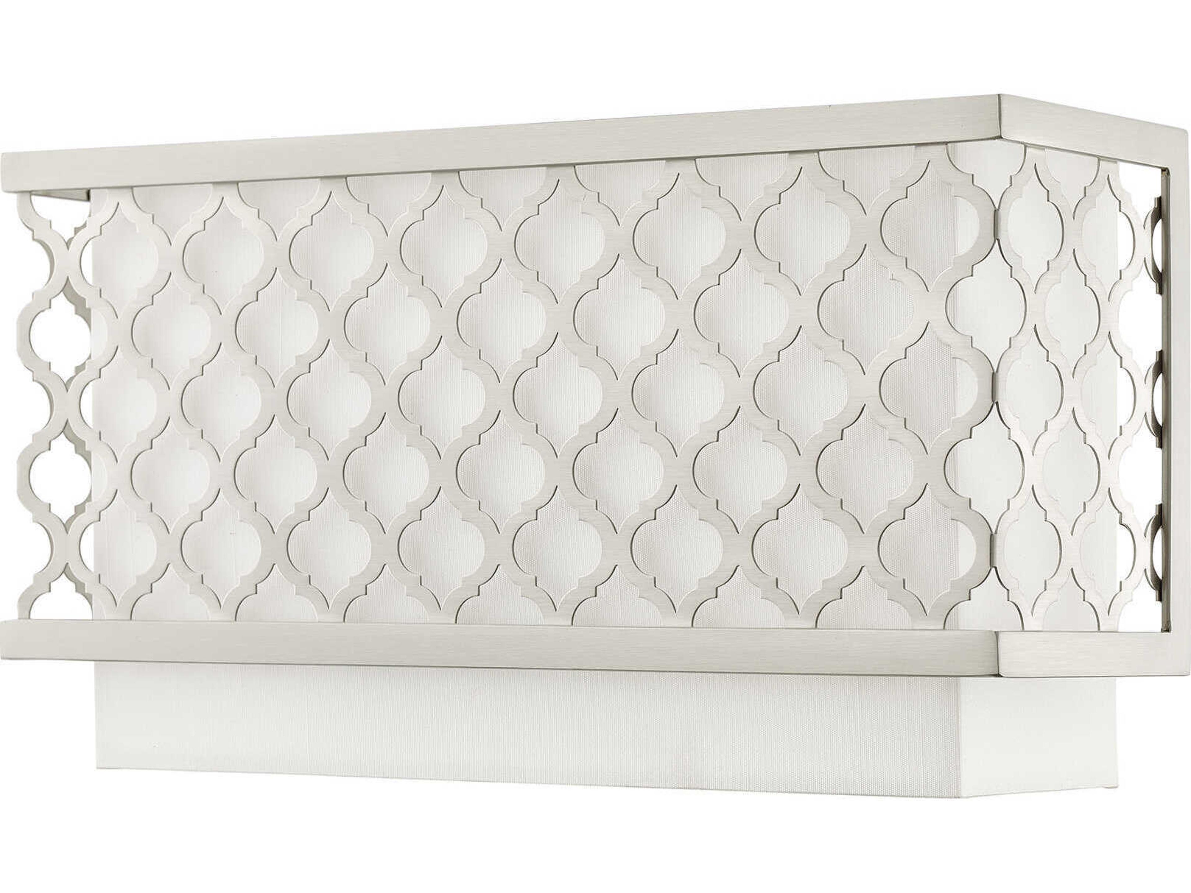 Livex Lighting Arabesque 2-Light Brushed Nickel Wall Sconce
