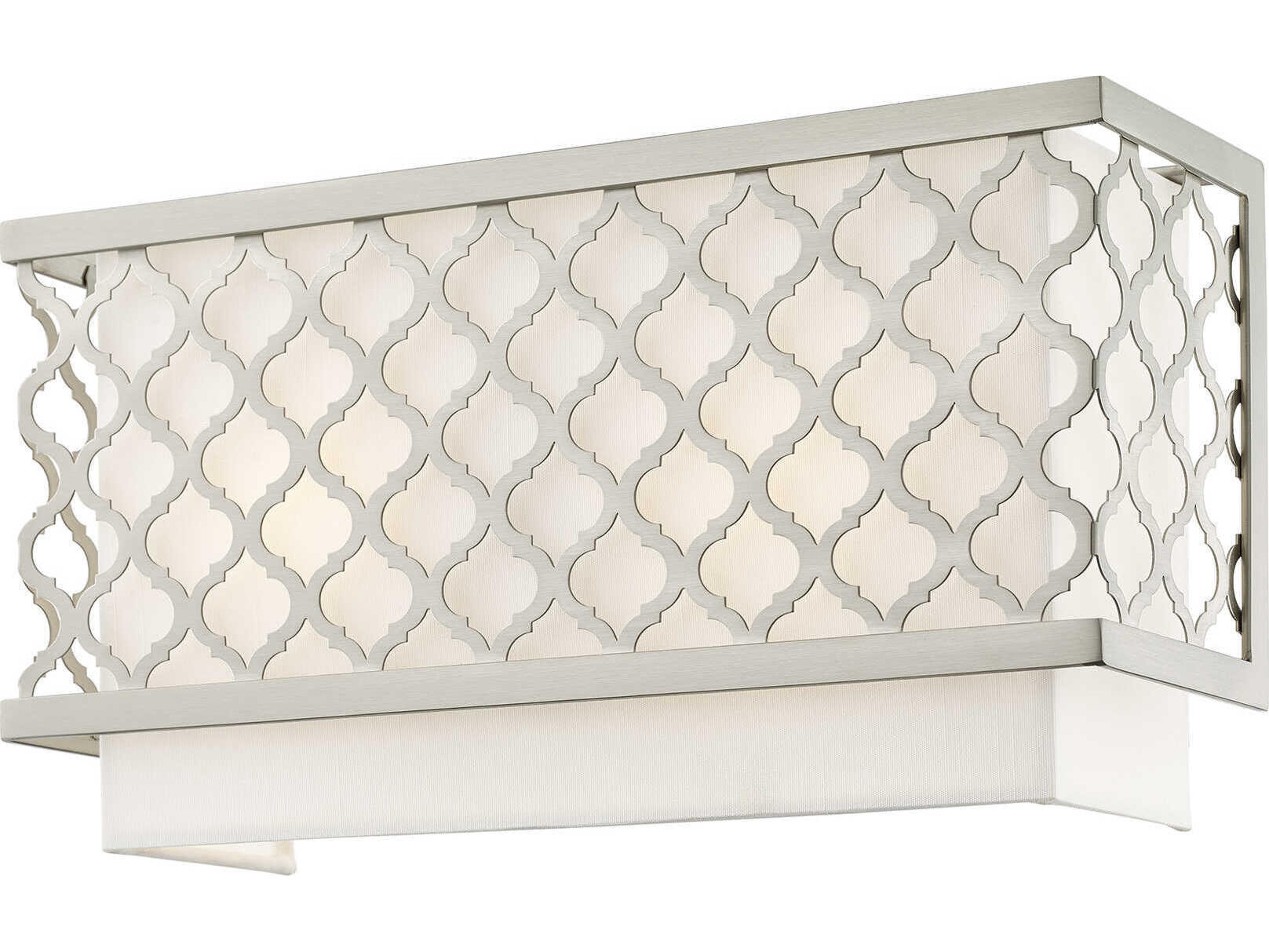 Livex Lighting Arabesque 2-Light Brushed Nickel Wall Sconce