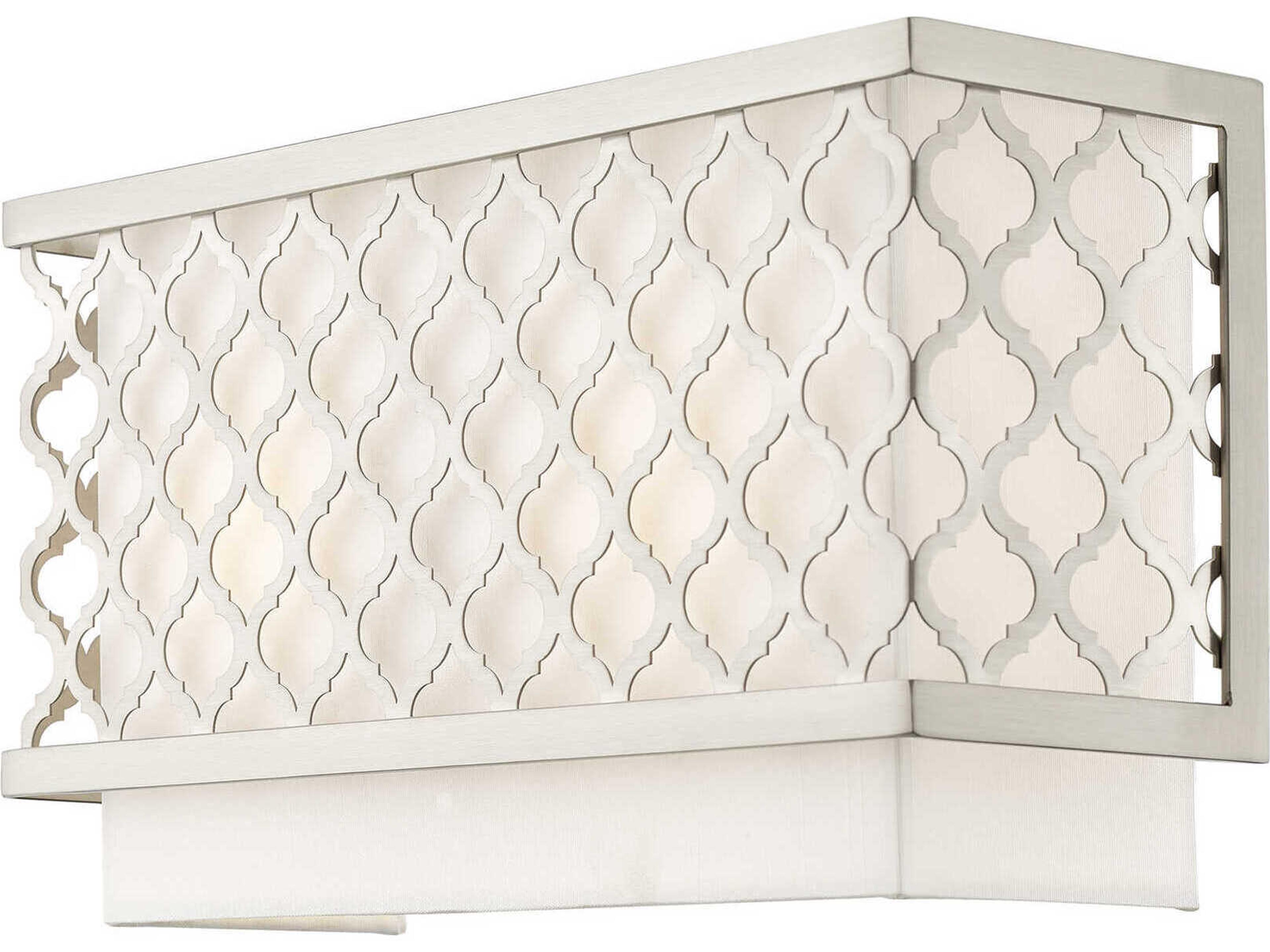 Livex Lighting Arabesque 2-Light Brushed Nickel Wall Sconce