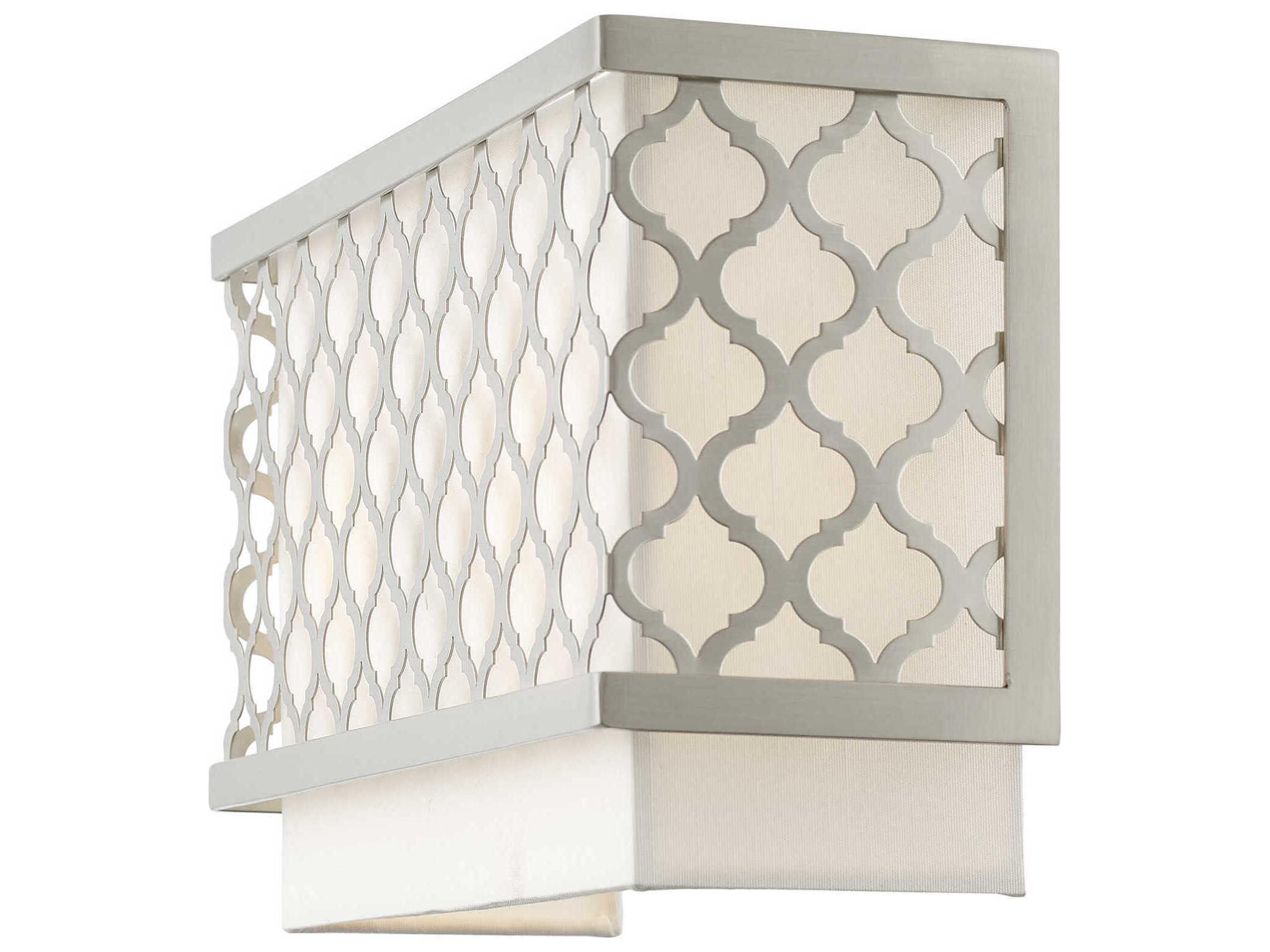Livex Lighting Arabesque 2-Light Brushed Nickel Wall Sconce