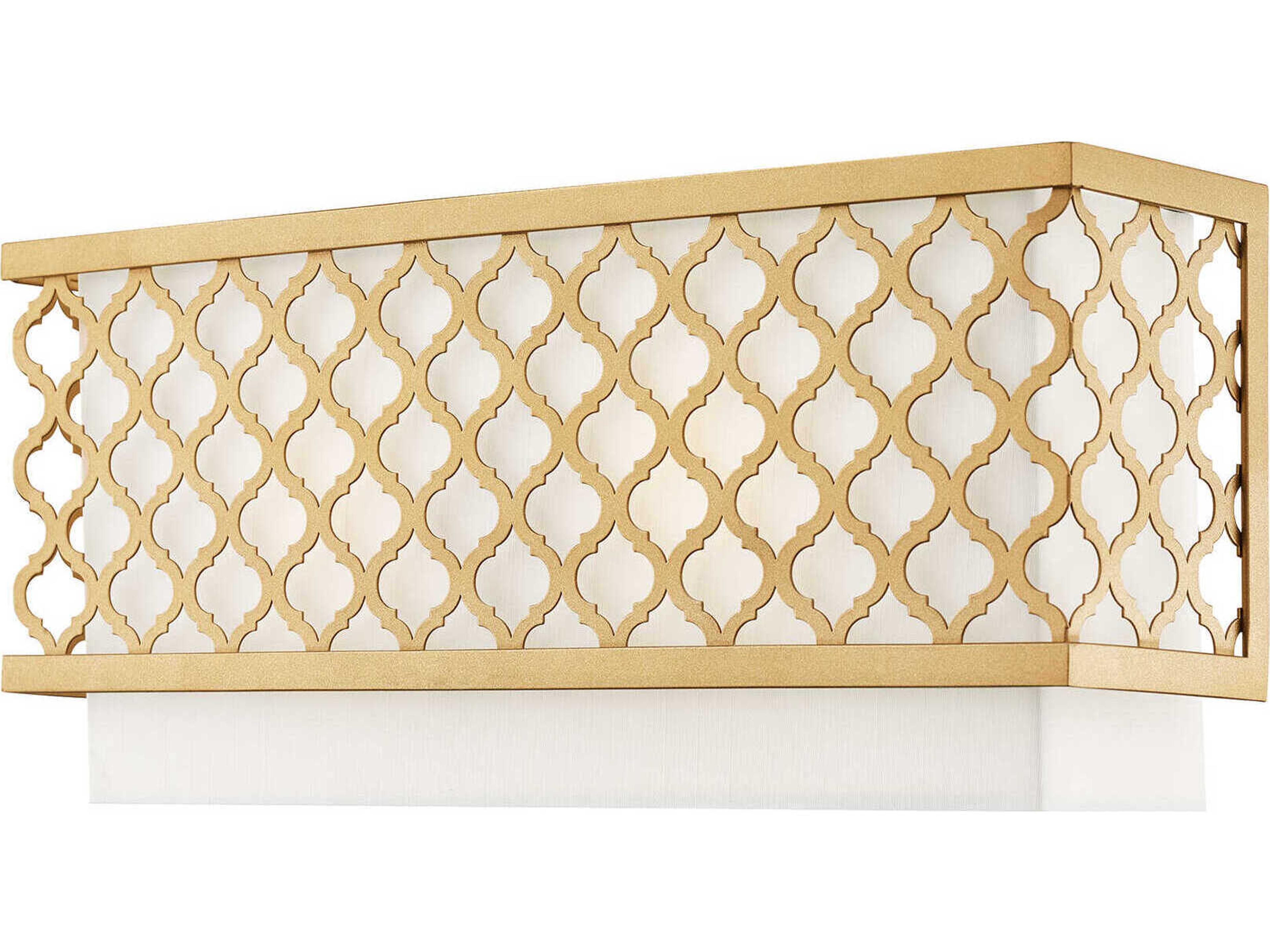 Arabesque 2-Light Soft Gold Wall Sconce