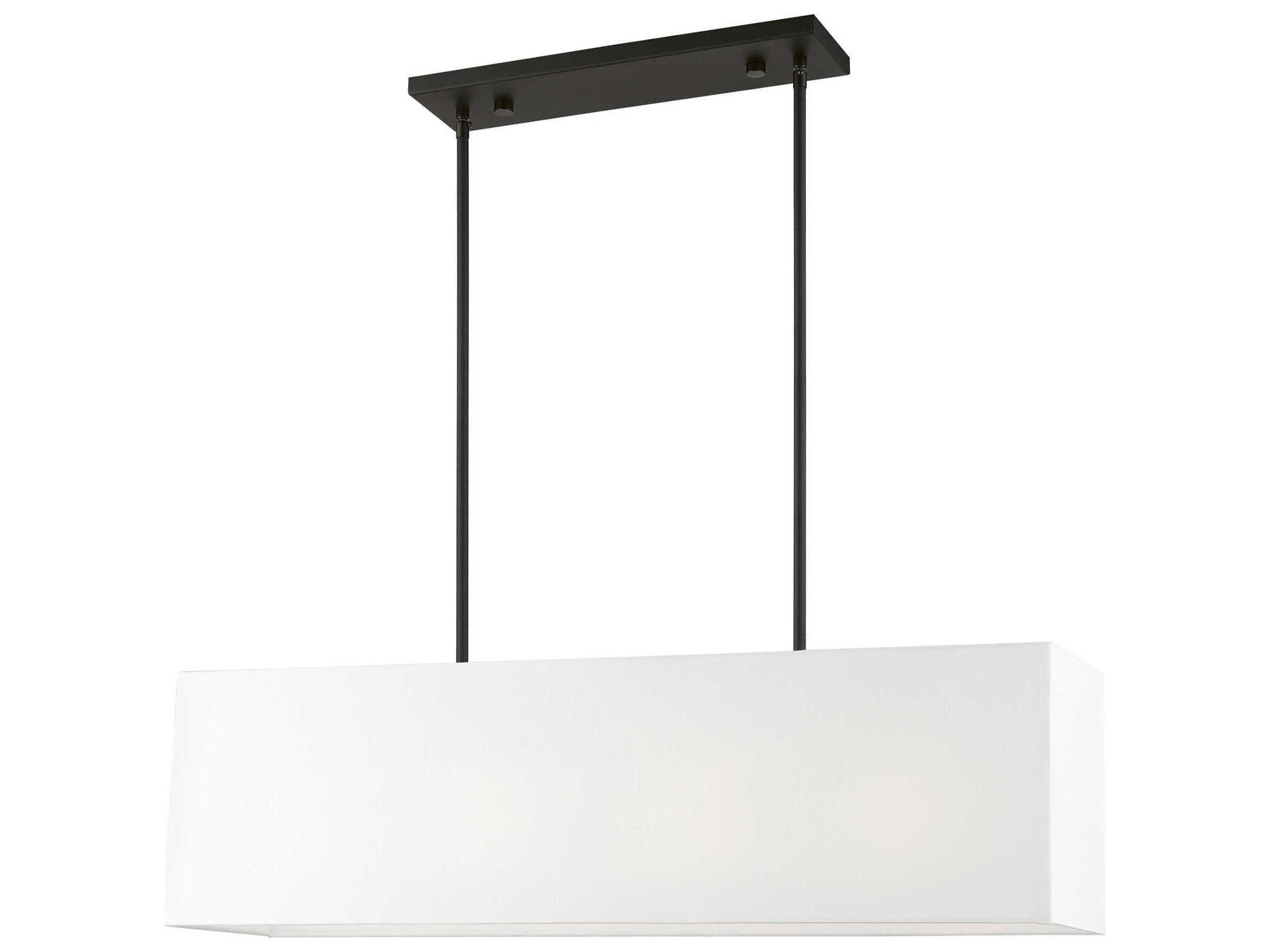 Summit 4-Light Black Linear Island Pendant