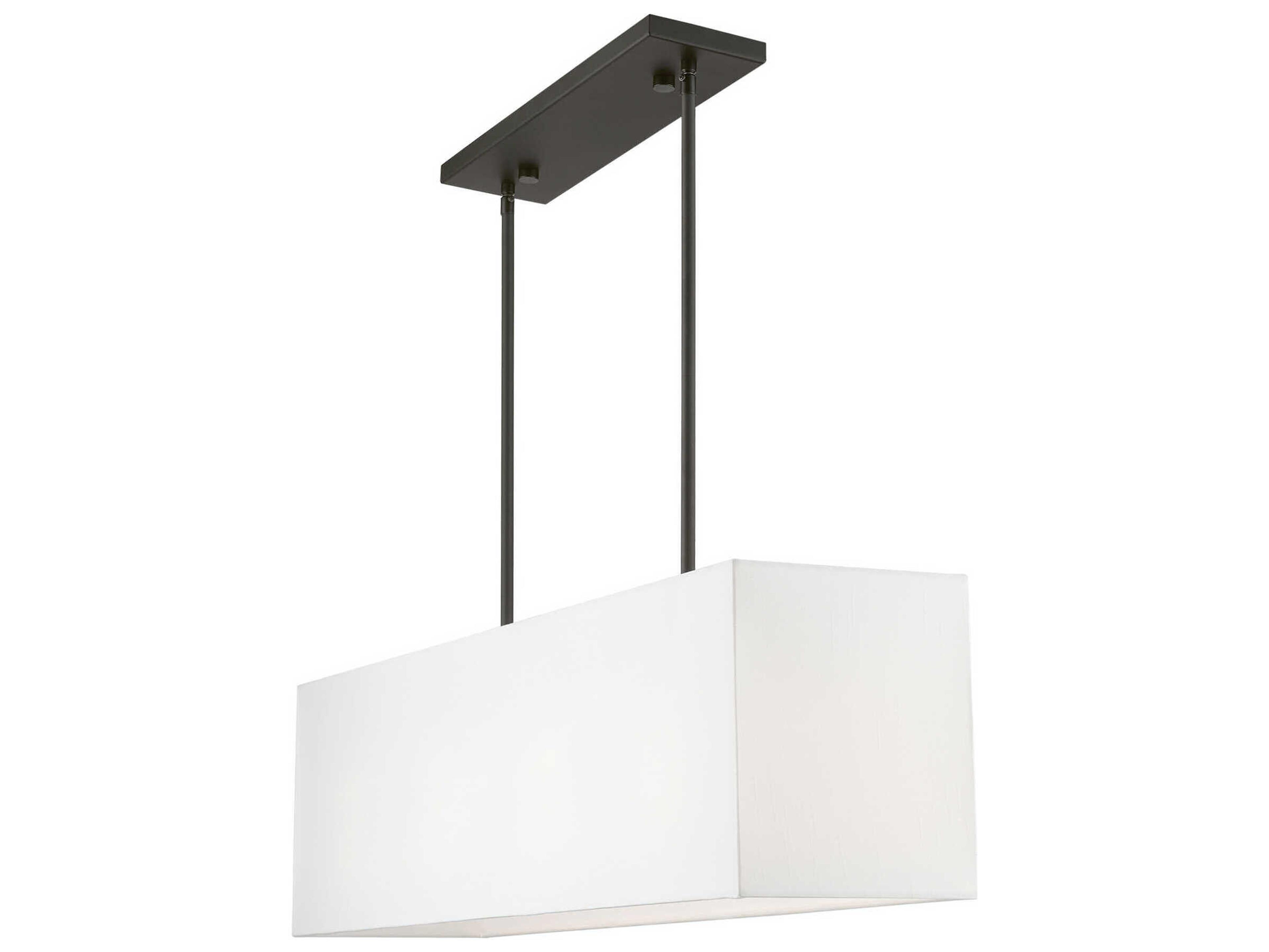 Livex Lighting Summit 4-Light Black Linear Island Pendant