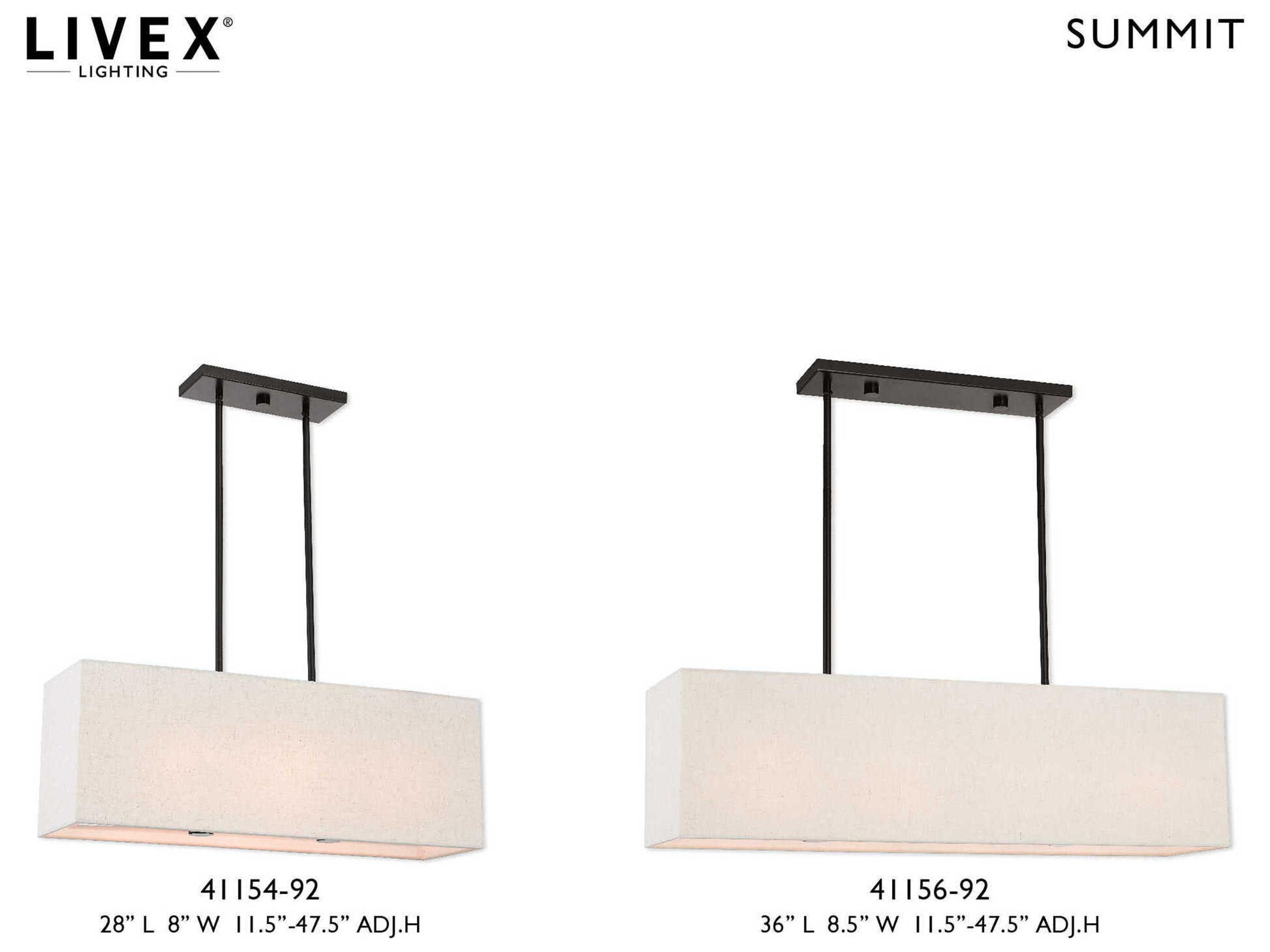 Livex Lighting Summit 4-Light English Bronze Geometric Island Pendant