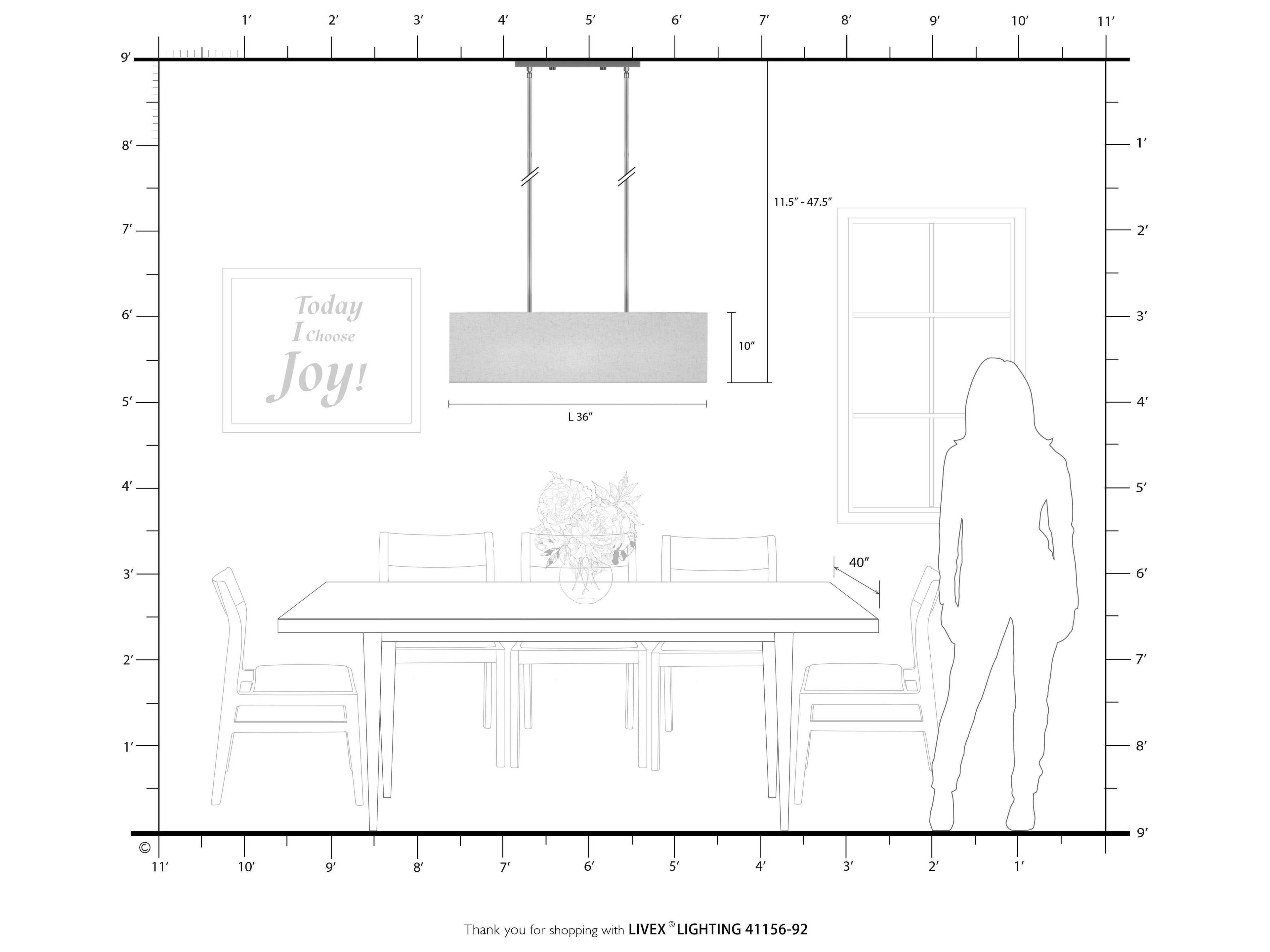 Livex Lighting Summit 4-Light English Bronze Geometric Island Pendant