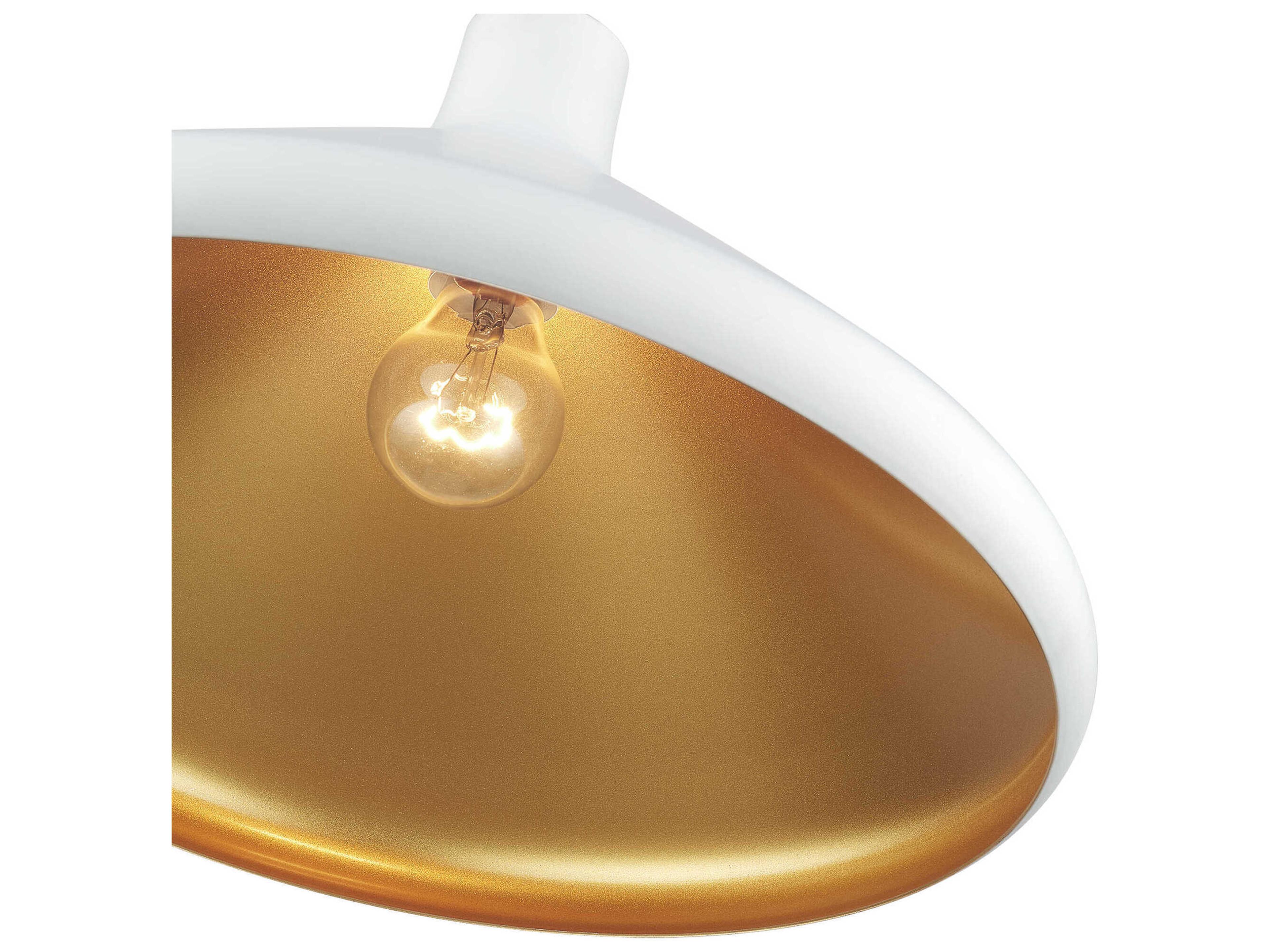 Livex Lighting Geneva 1-Light White Brushed Nickel Pendant