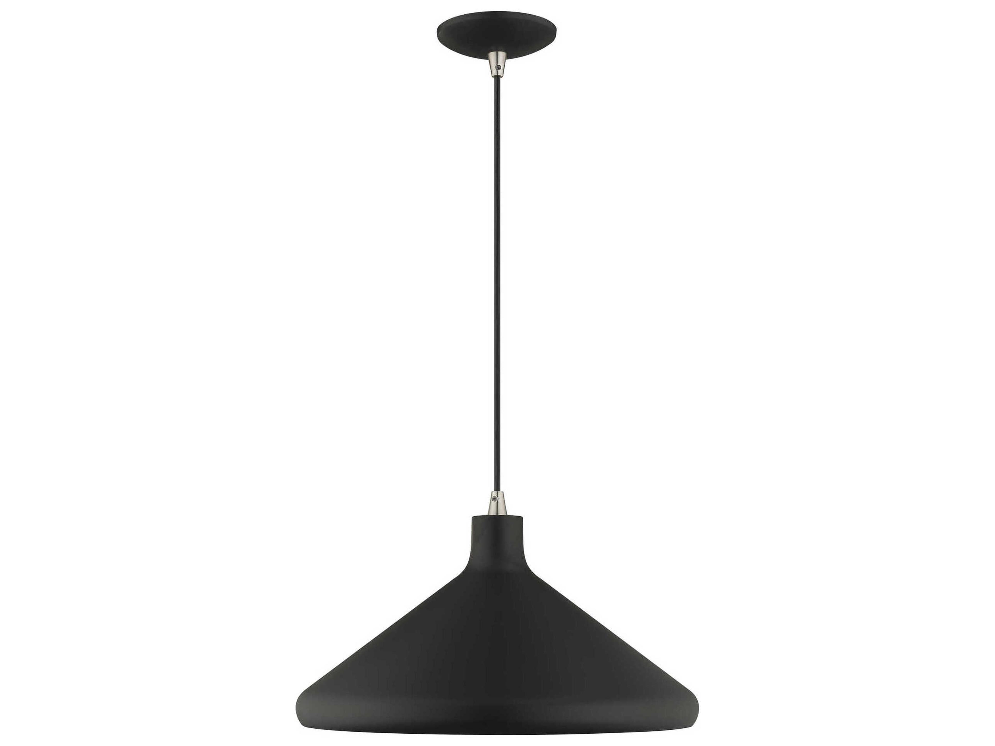 Livex Lighting 1-Light Black Gold Empire Pendant