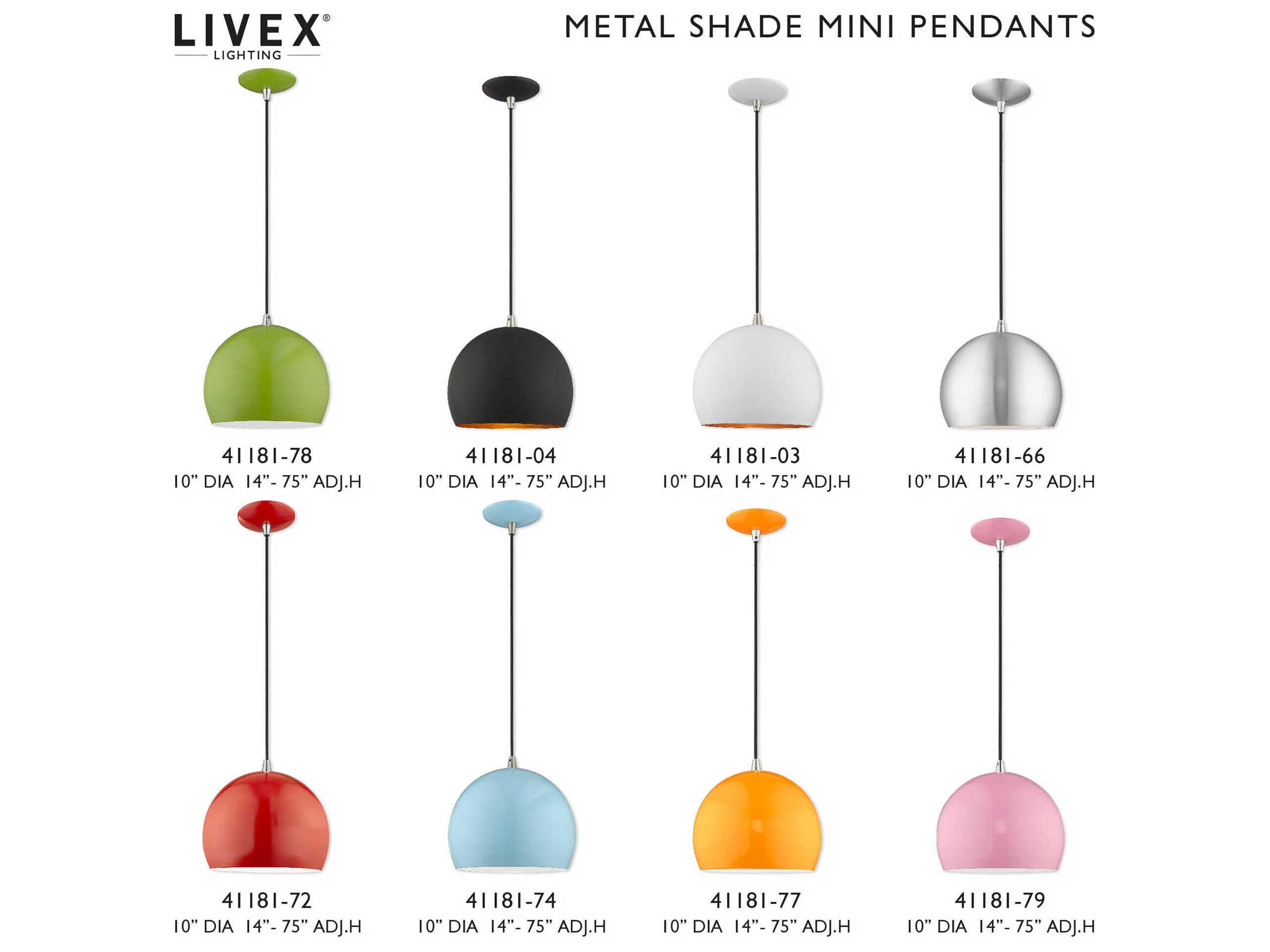 Livex Lighting 1-Light Shiny Apple Green Dome Mini Pendant