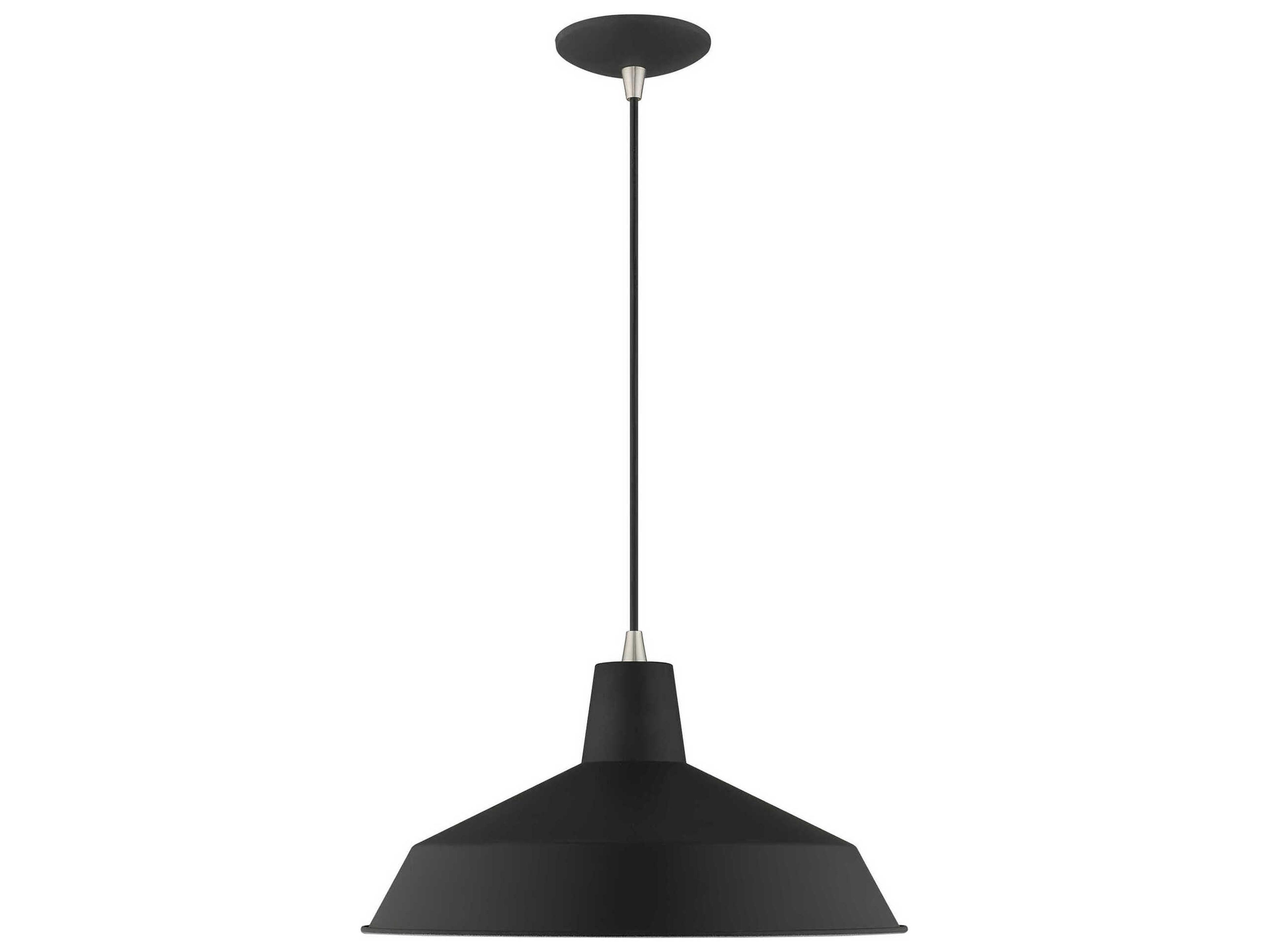 Livex Lighting 1-Light Black Gold Pendant