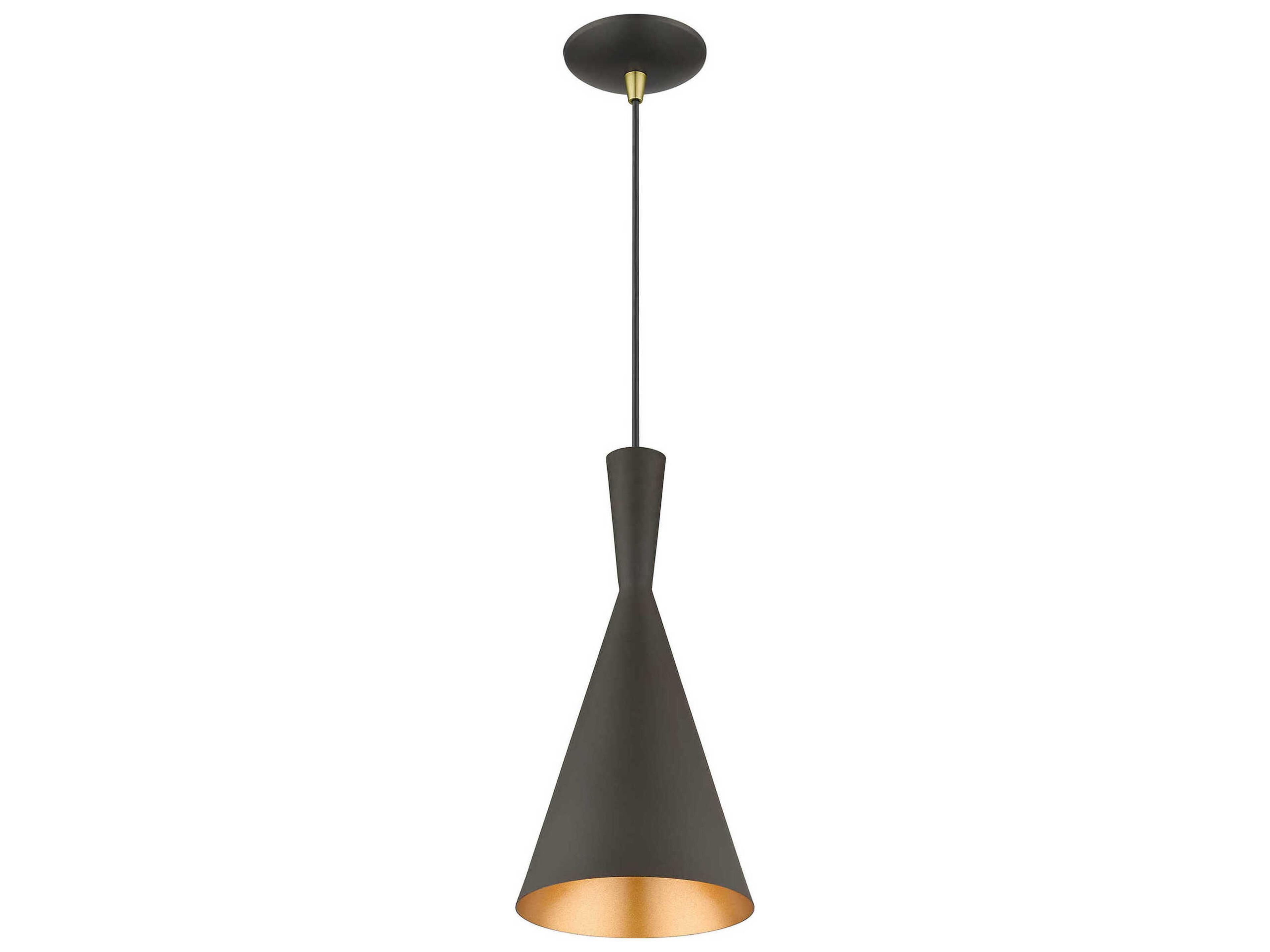 Livex Lighting Waldorf 1-Light Bronze Antique Brass Mini Pendant