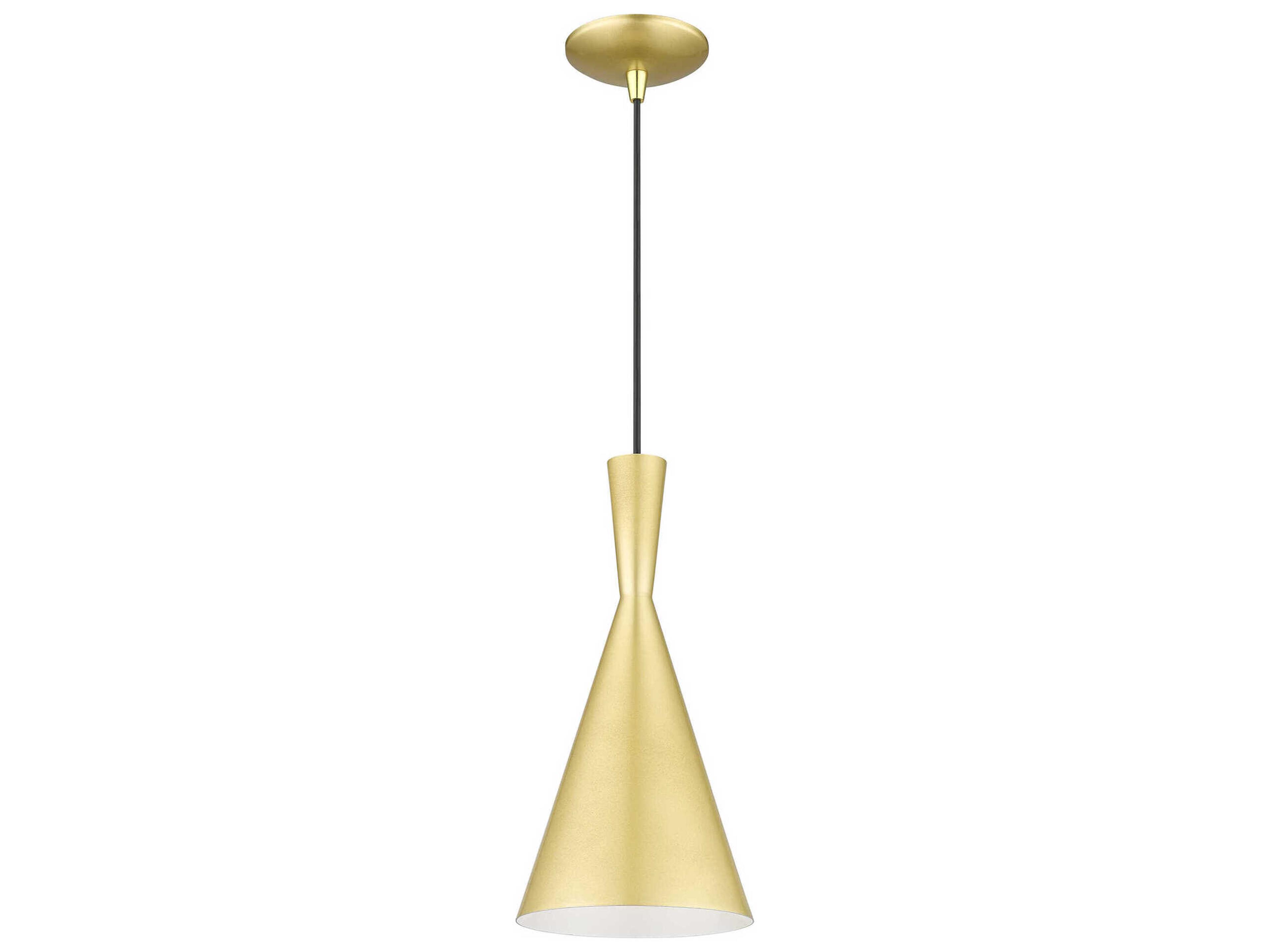 Livex Lighting Waldorf 1-Light Soft Gold Polished Brass Mini Pendant