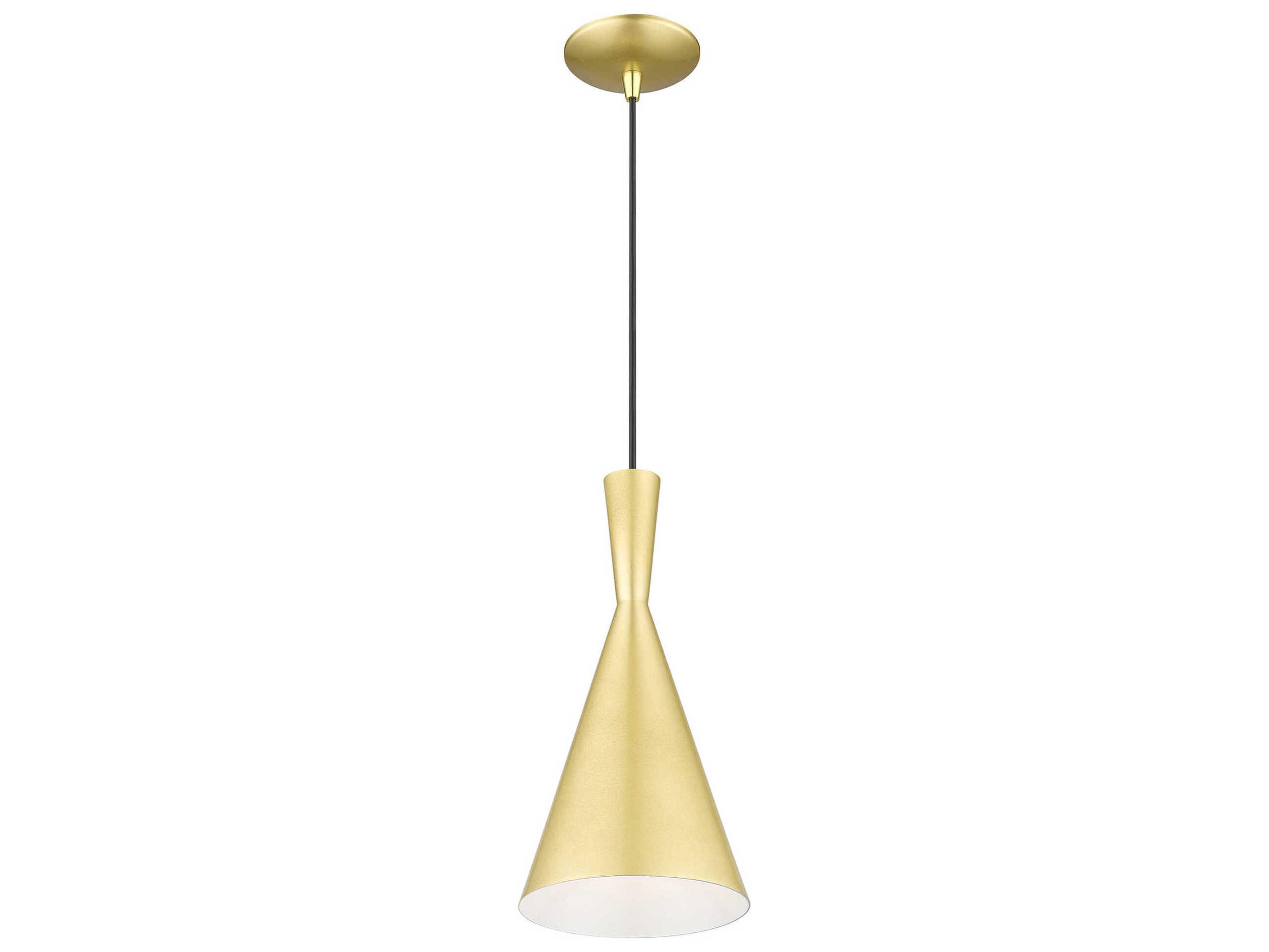 Livex Lighting Waldorf 1-Light Soft Gold Polished Brass Mini Pendant