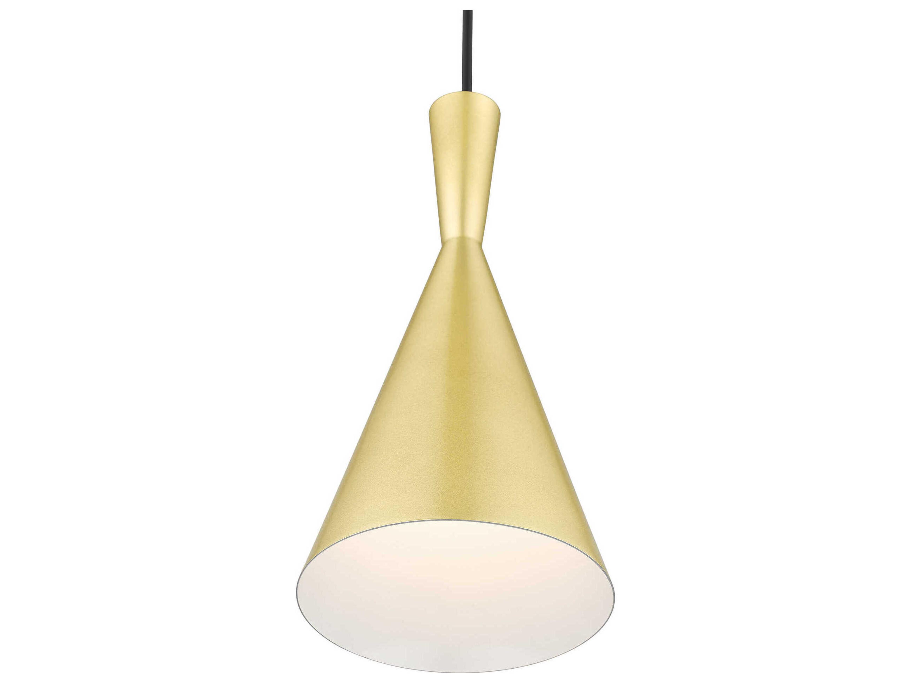 Livex Lighting Waldorf 1-Light Soft Gold Polished Brass Mini Pendant