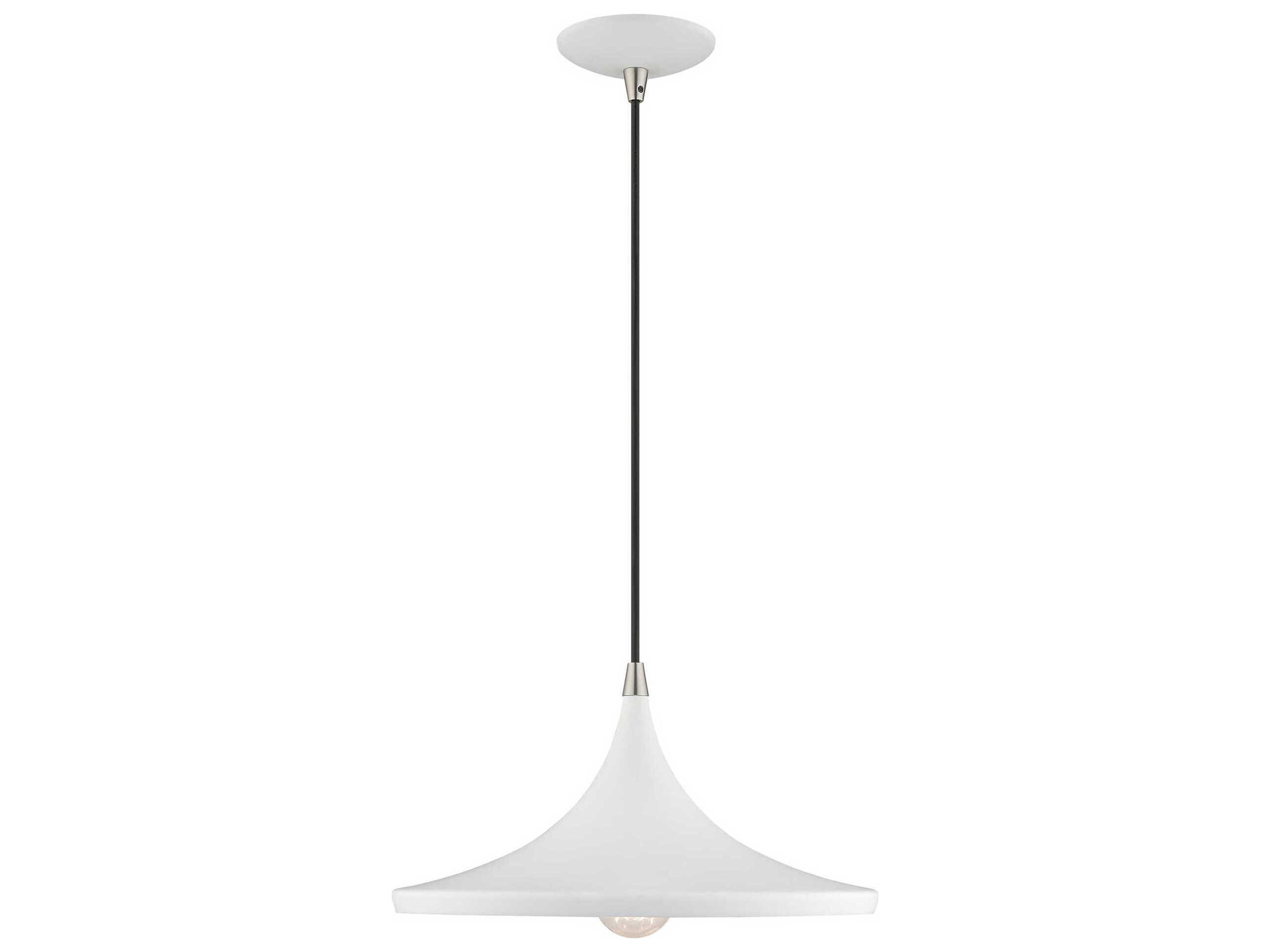 Livex Lighting 1-Light White Gold Pendant