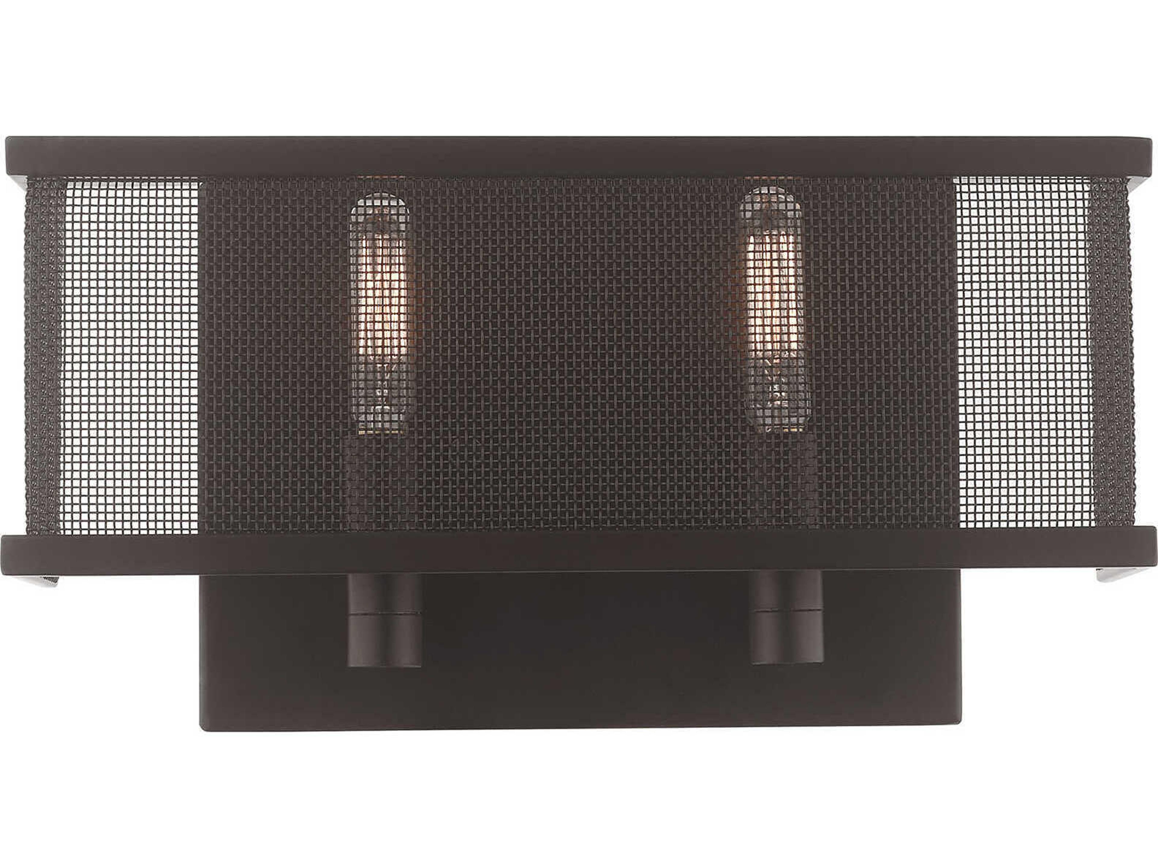 Livex Lighting Braddock 2-Light Bronze Wall Sconce