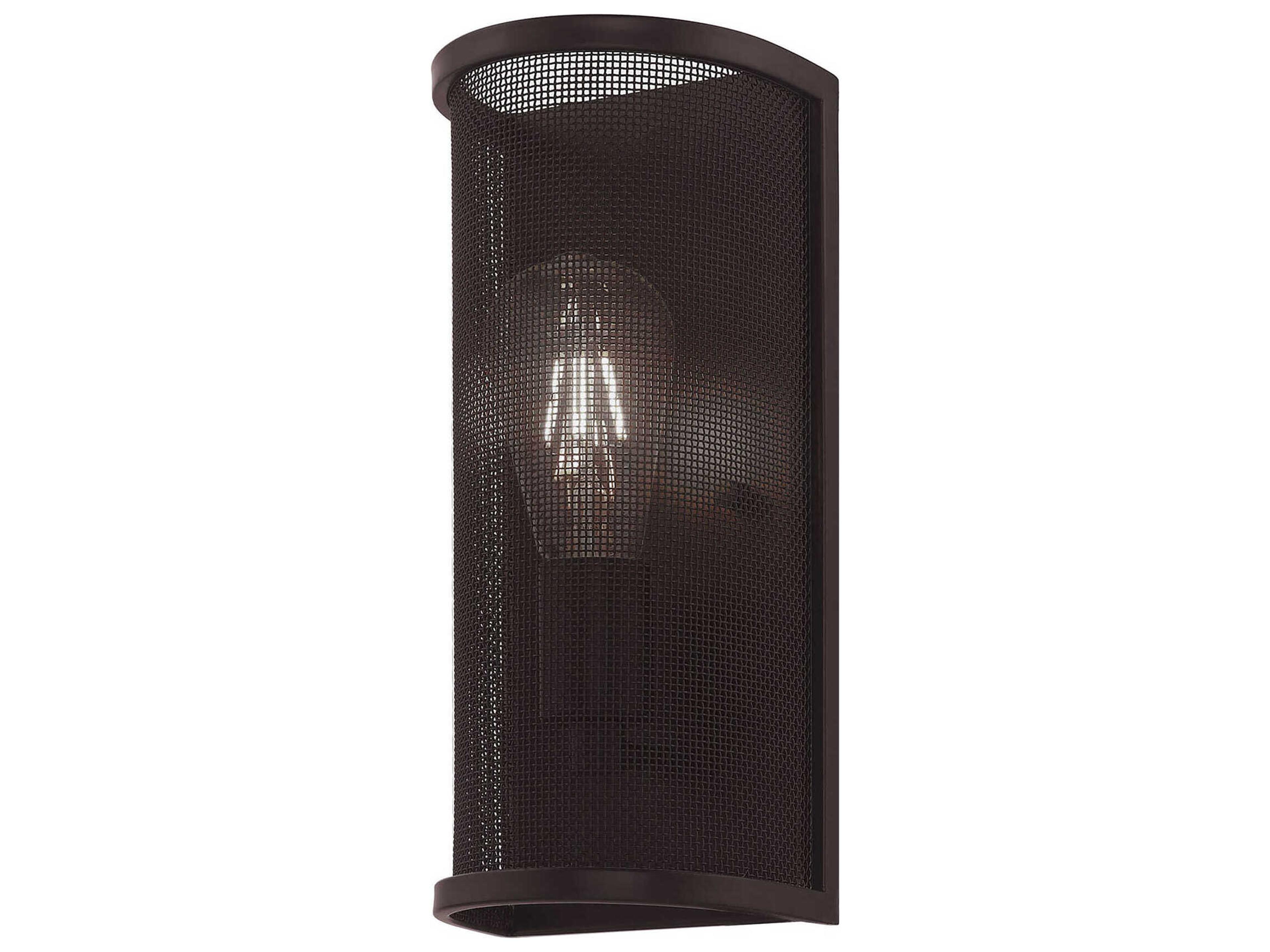 Livex Lighting Braddock 1-Light Bronze Black Wall Sconce