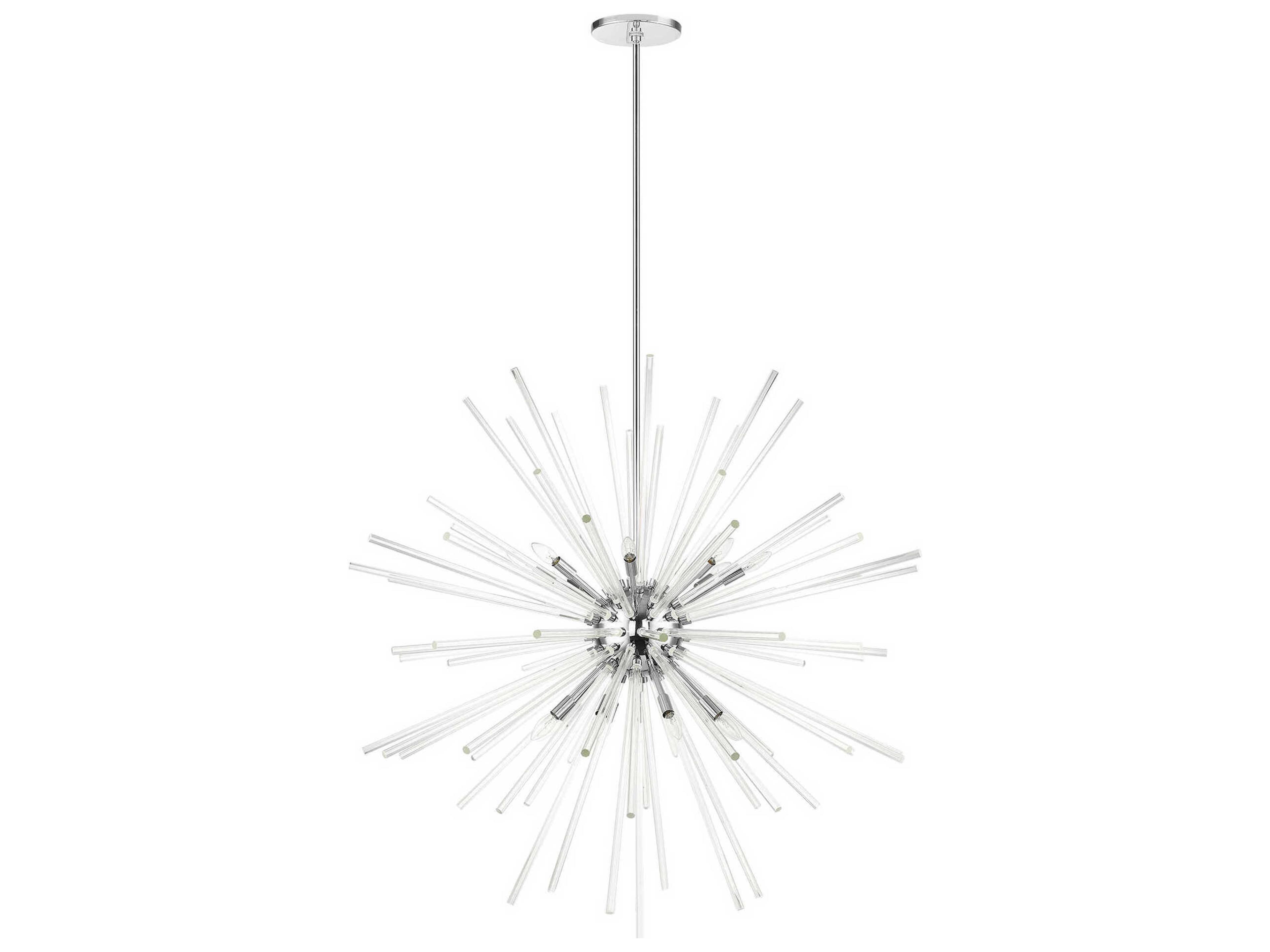 Livex Lighting Utopia 16-Light6-Light Polished Chrome Crystal Sputnik Pendant