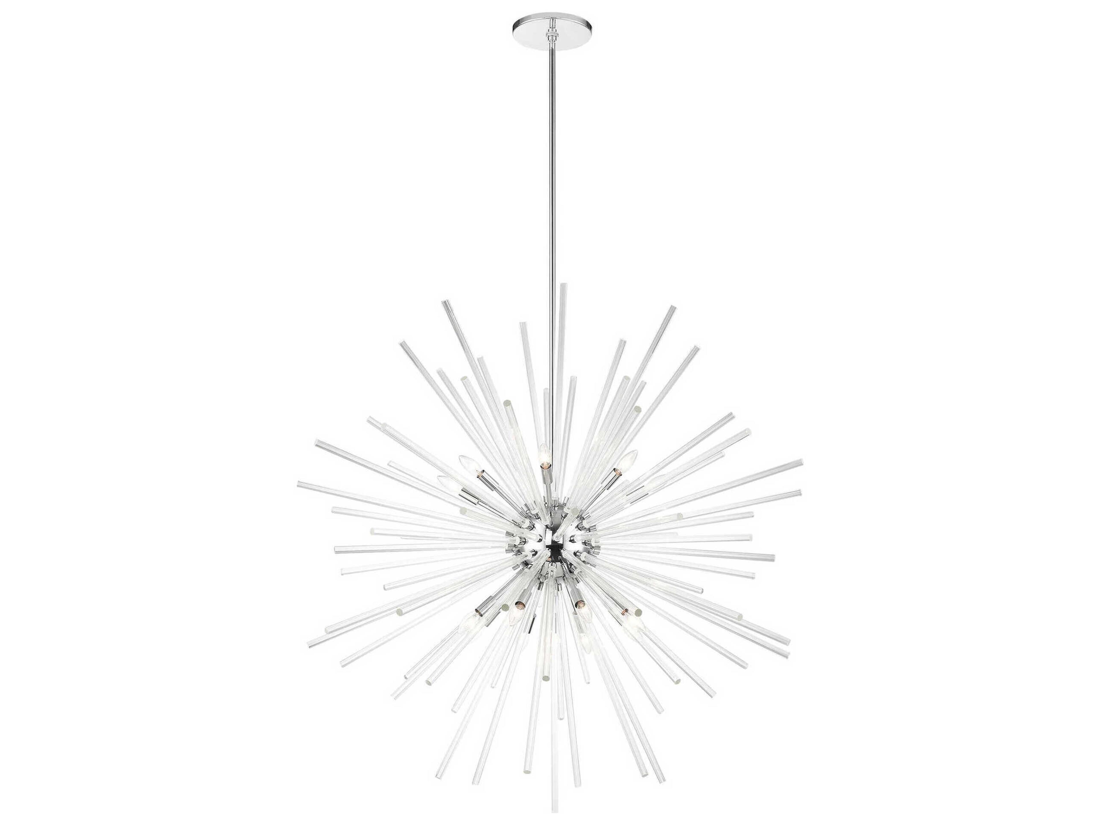 Livex Lighting Utopia 16-Light6-Light Polished Chrome Crystal Sputnik Pendant