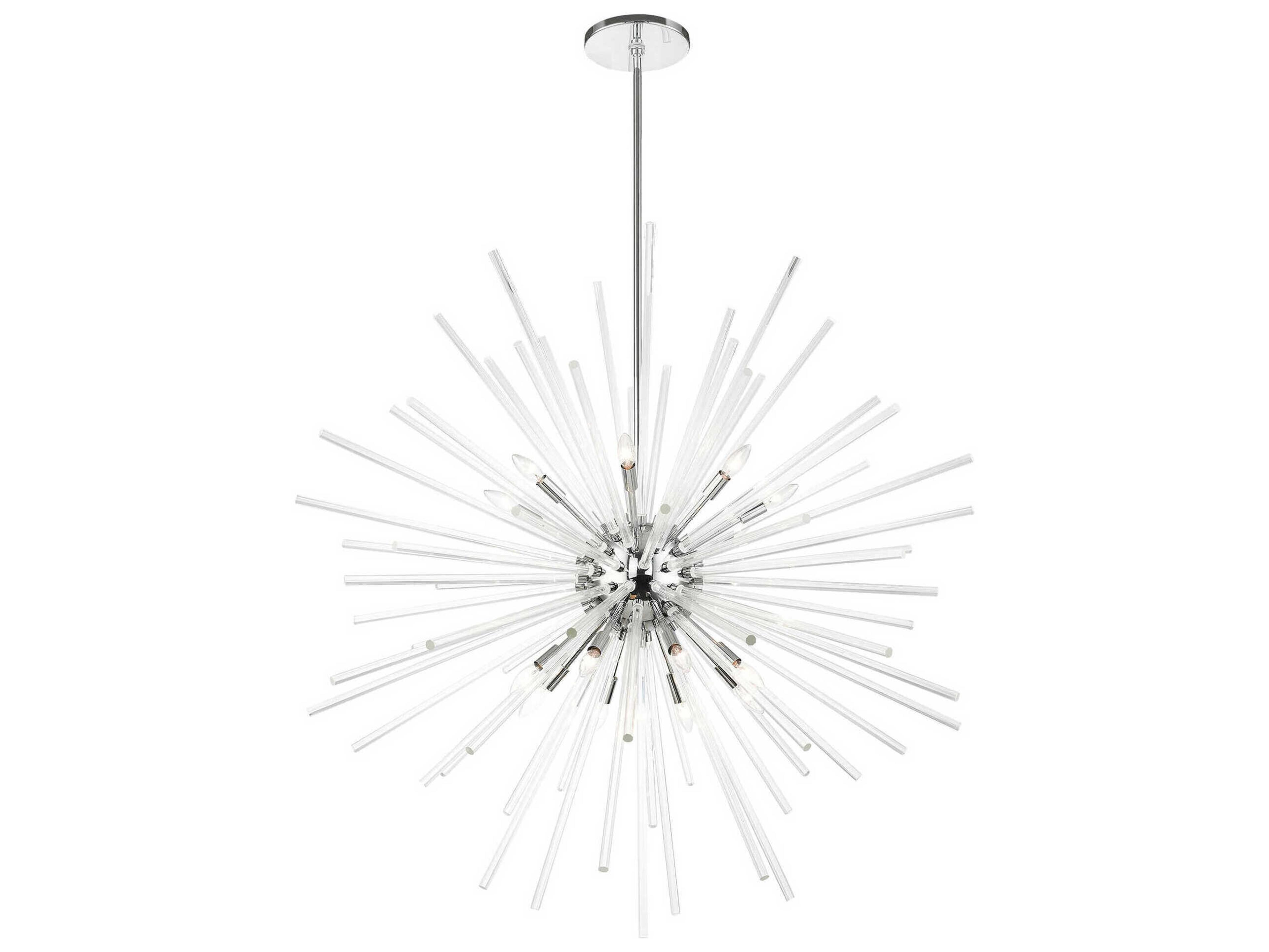 Livex Lighting Utopia 16-Light6-Light Polished Chrome Crystal Sputnik Pendant