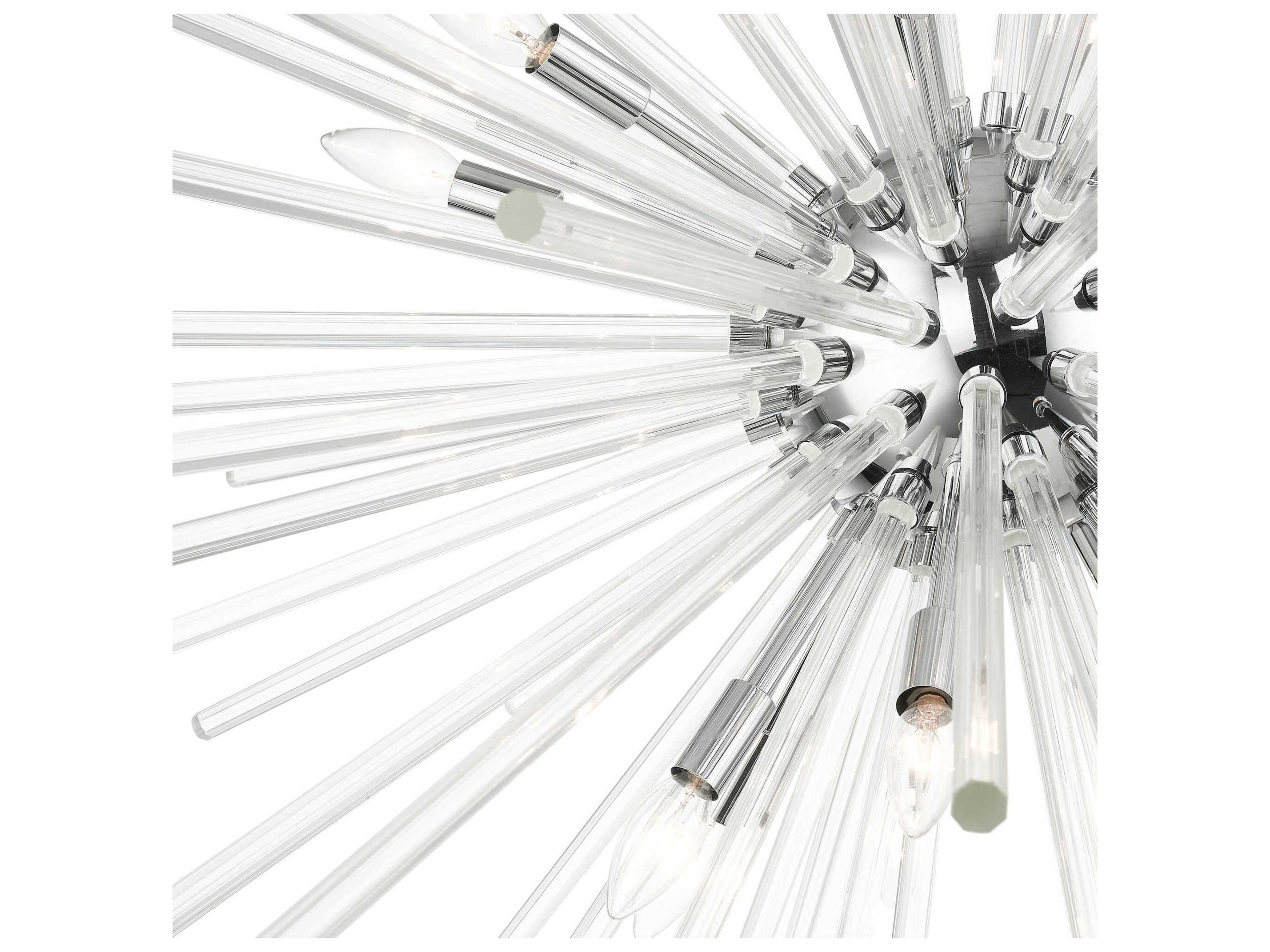 Livex Lighting Utopia 16-Light6-Light Polished Chrome Crystal Sputnik Pendant