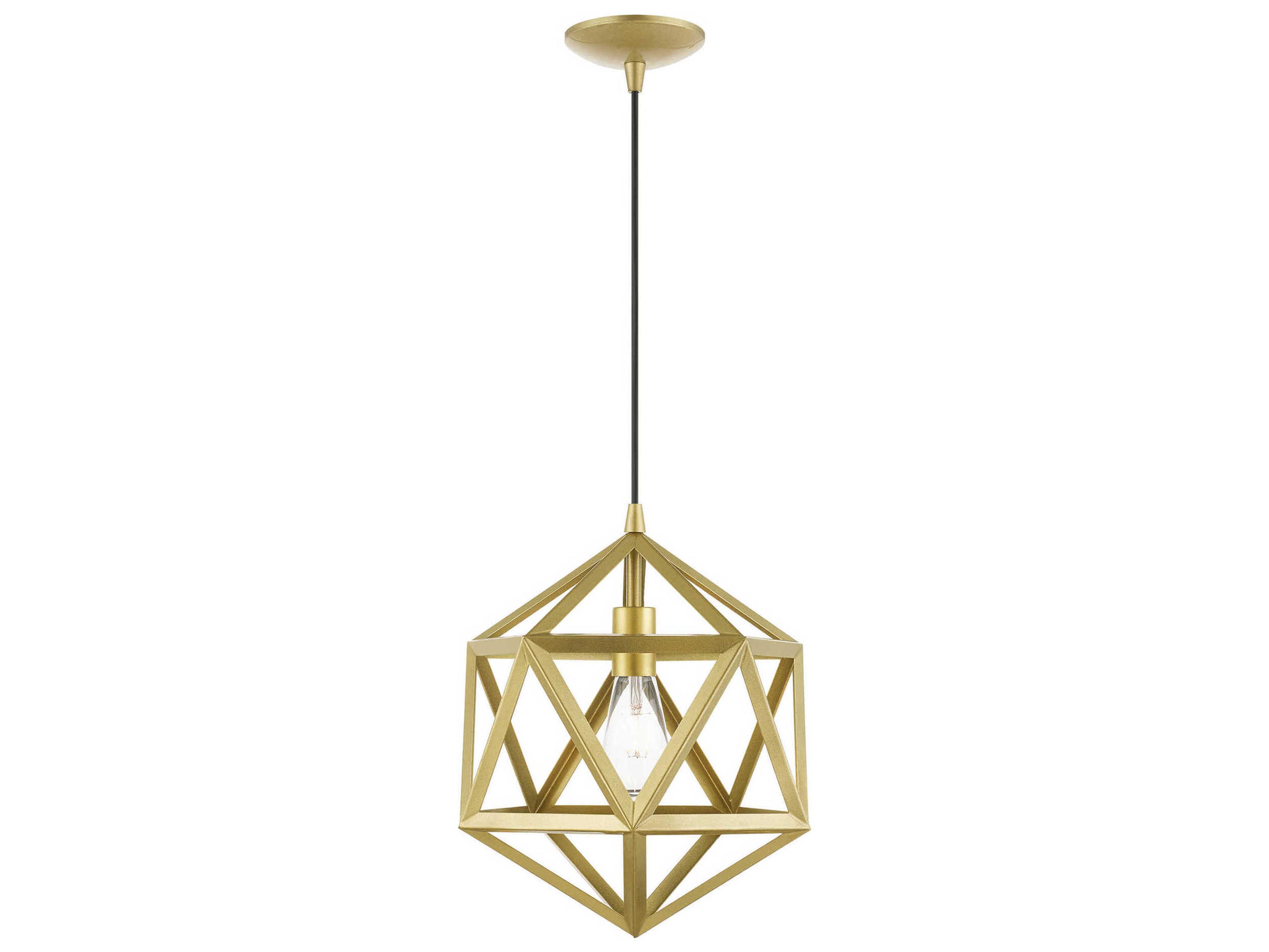 Ashland 1-Light Soft Gold Geometric Pendant