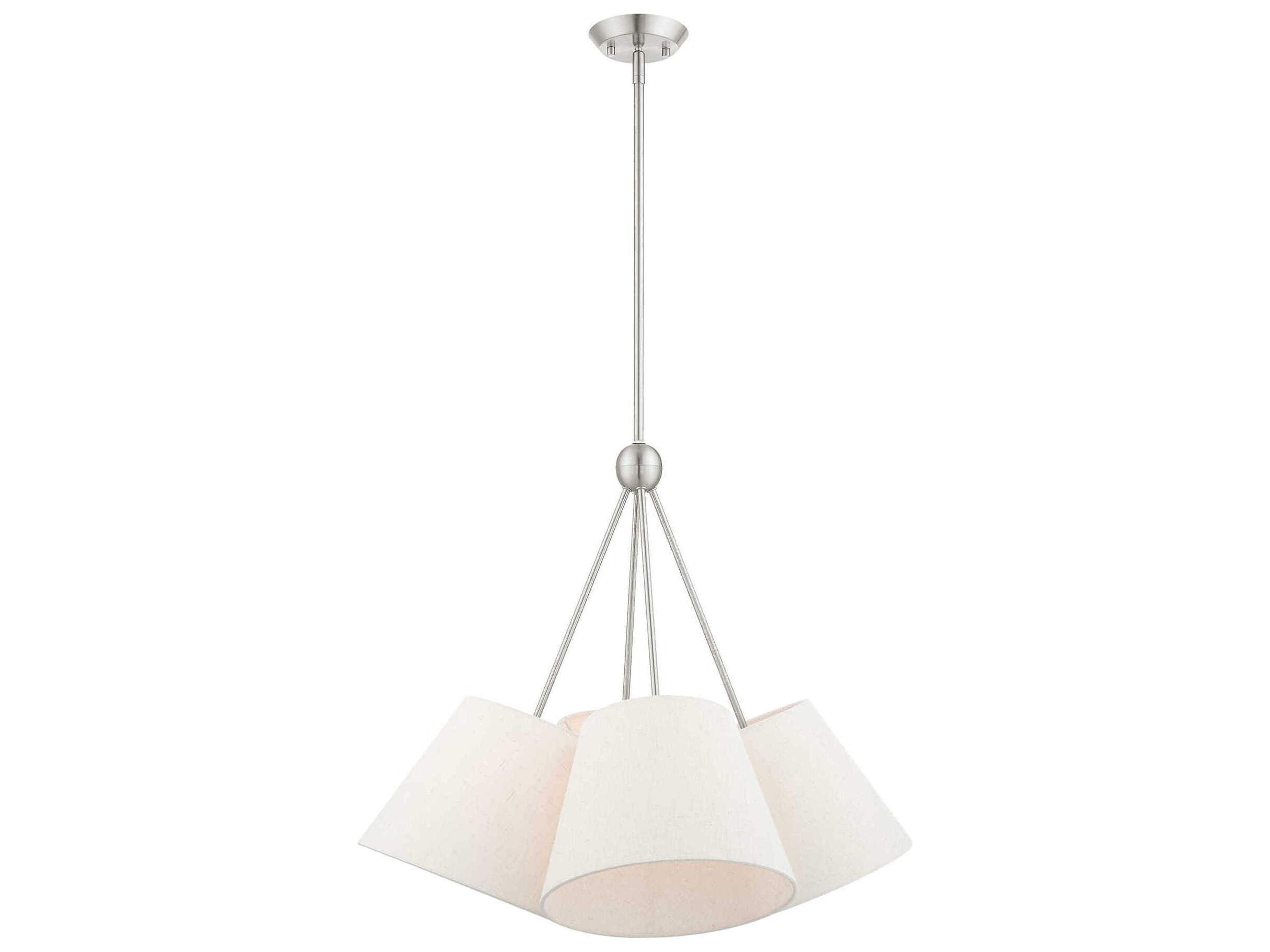 Prato 4-Light Brushed Nickel Empire Pendant