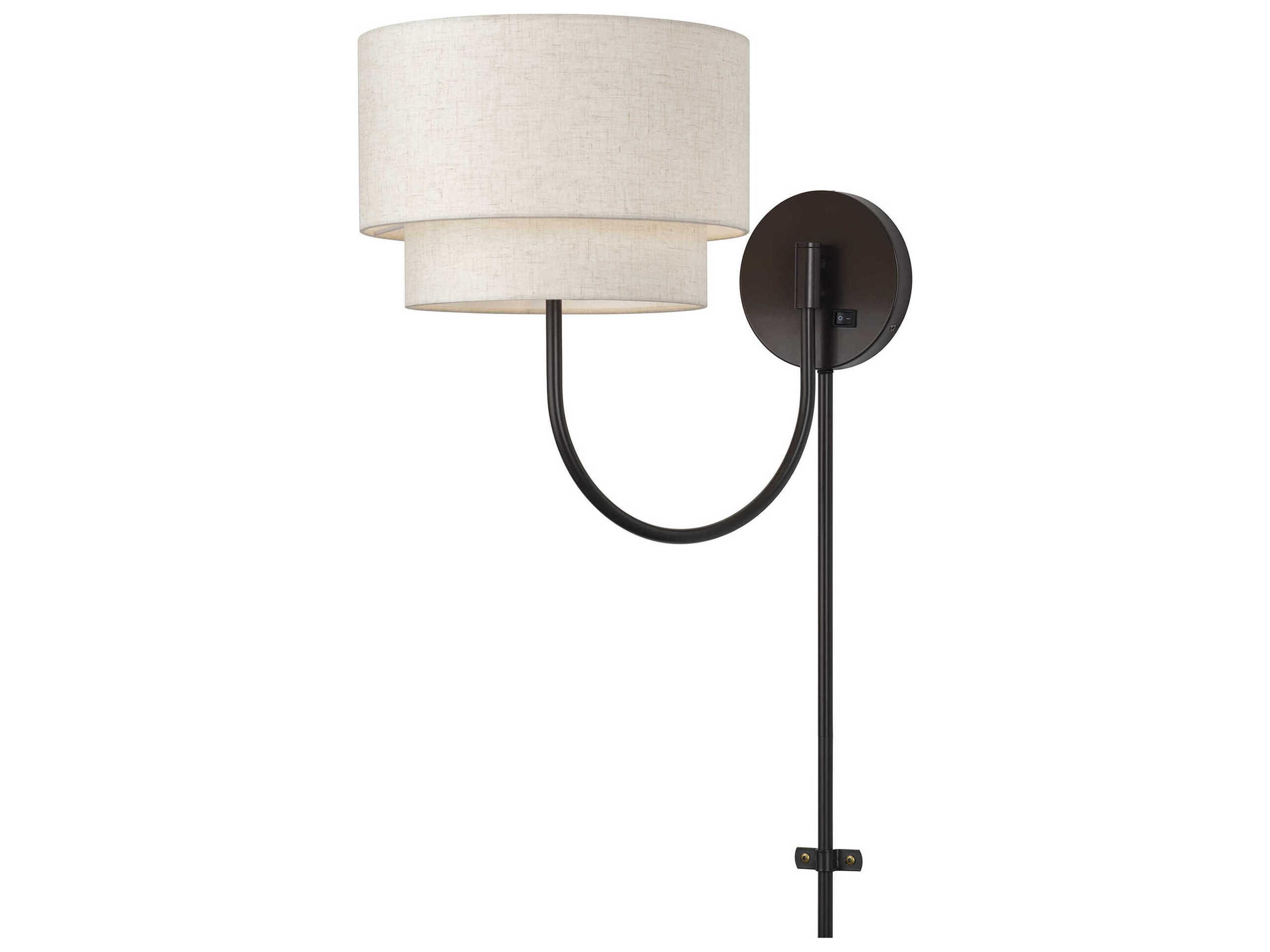Manorwood 1-Light English Bronze Swing Wall Sconce