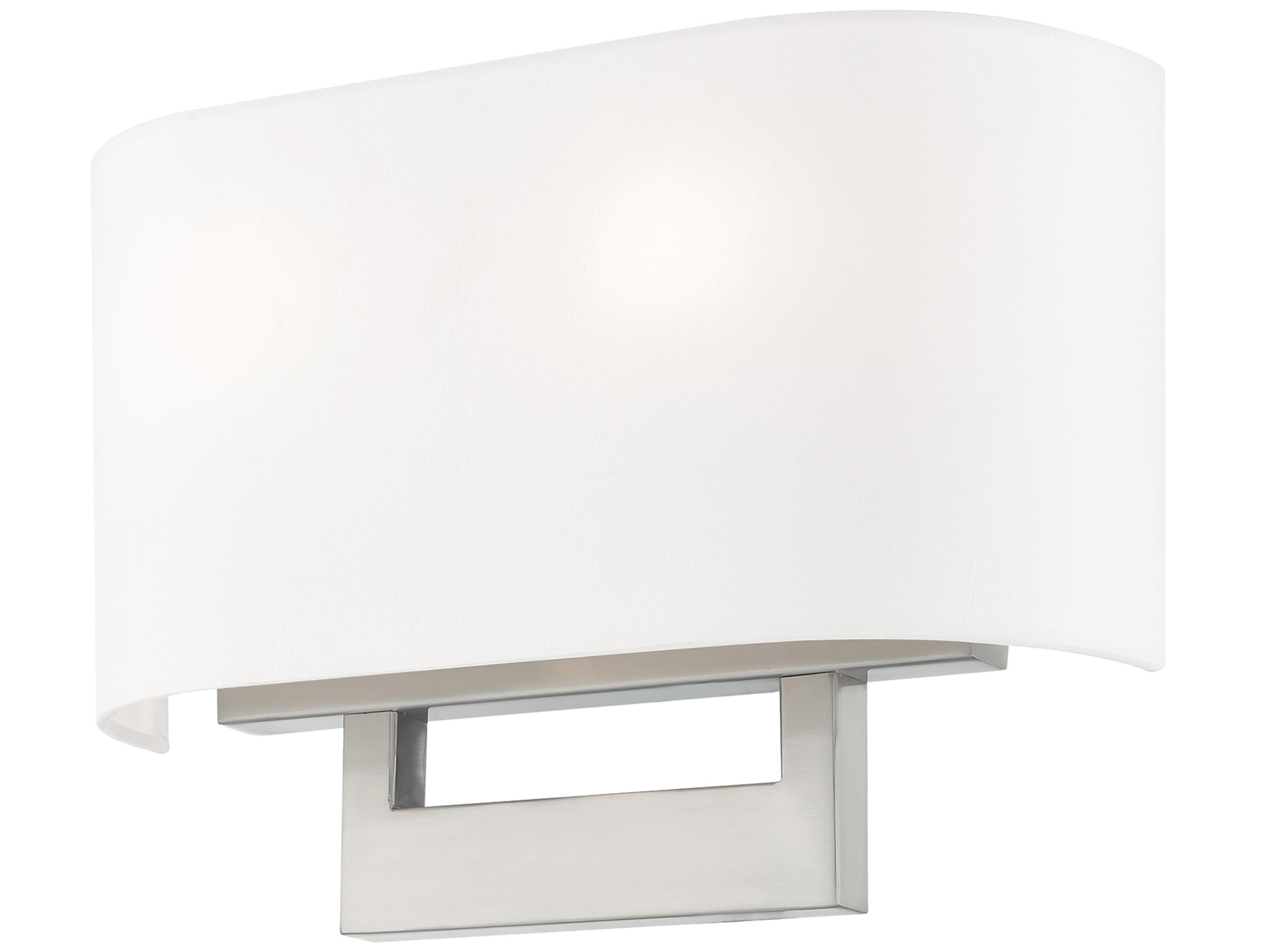 Livex Lighting Hayworth 2-Light Brushed Nickel Wall Sconce