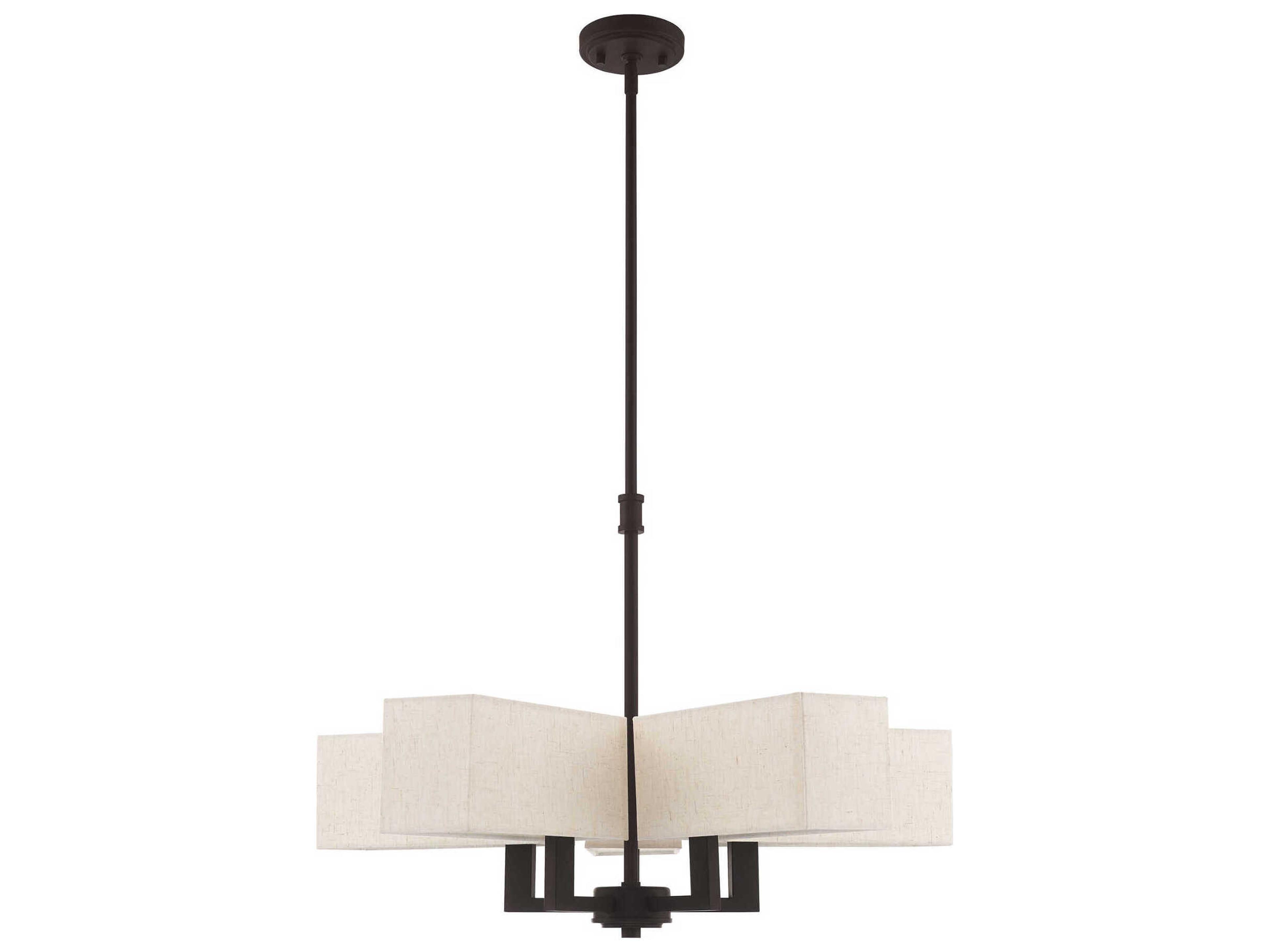 Livex Lighting Rubix 5-Light Bronze Chandelier