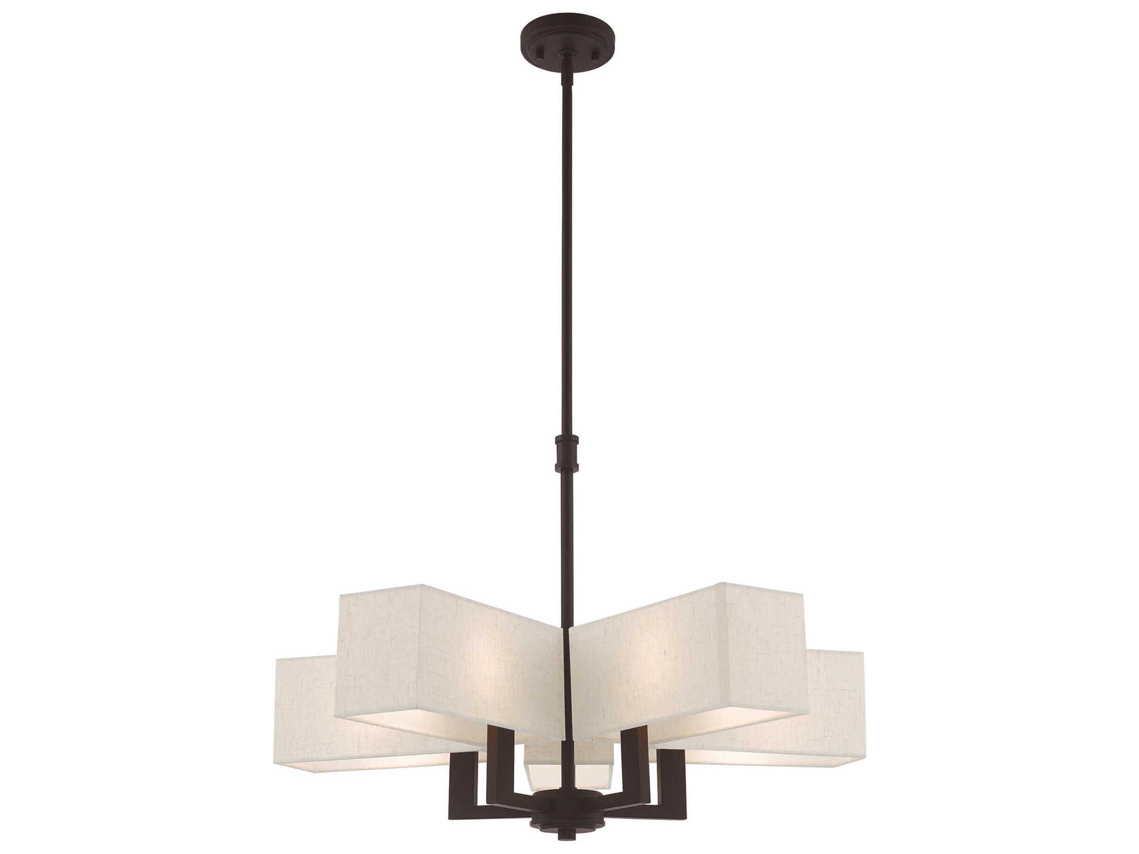Livex Lighting Rubix 5-Light Bronze Chandelier