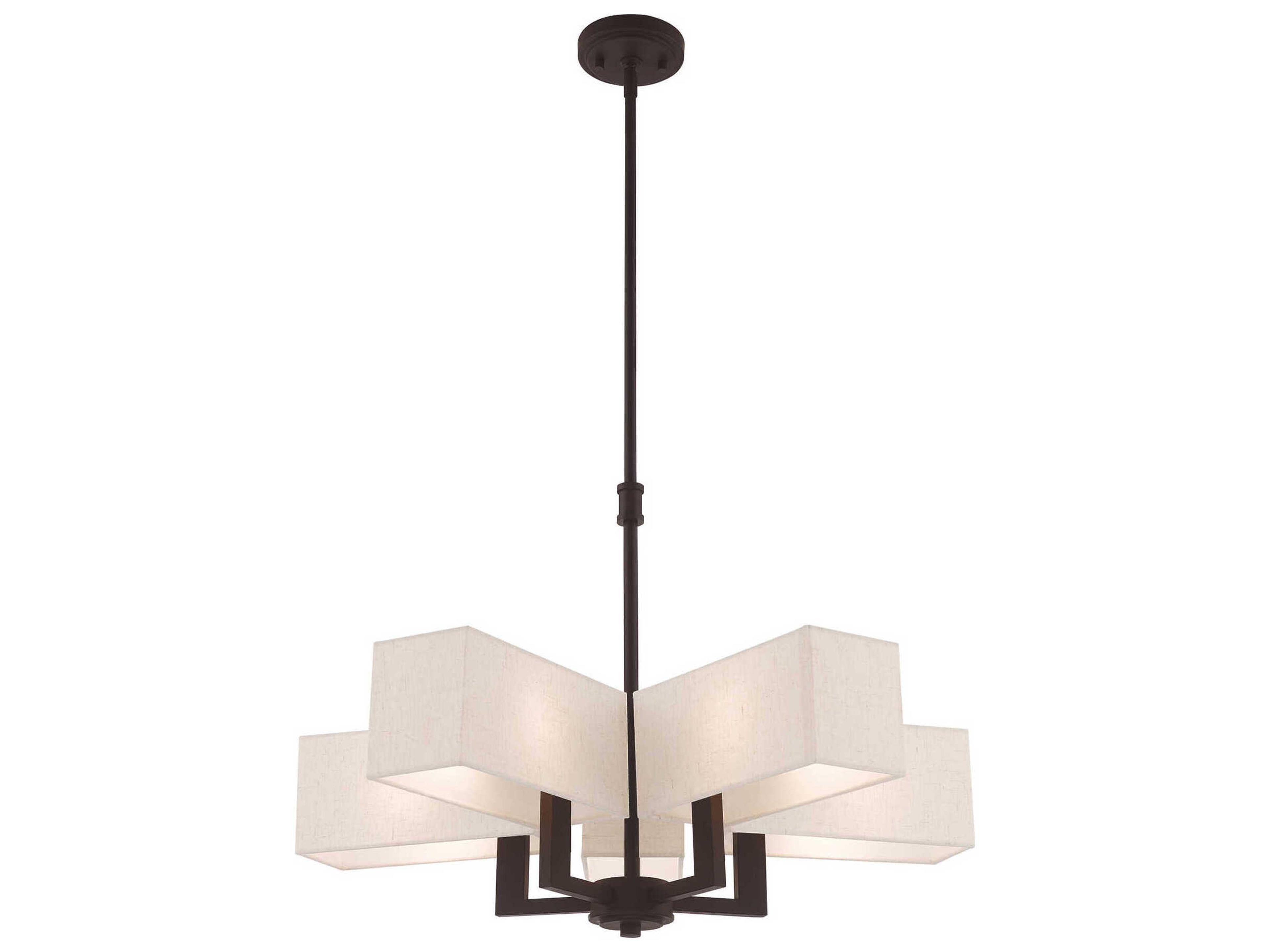 Livex Lighting Rubix 5-Light Bronze Chandelier