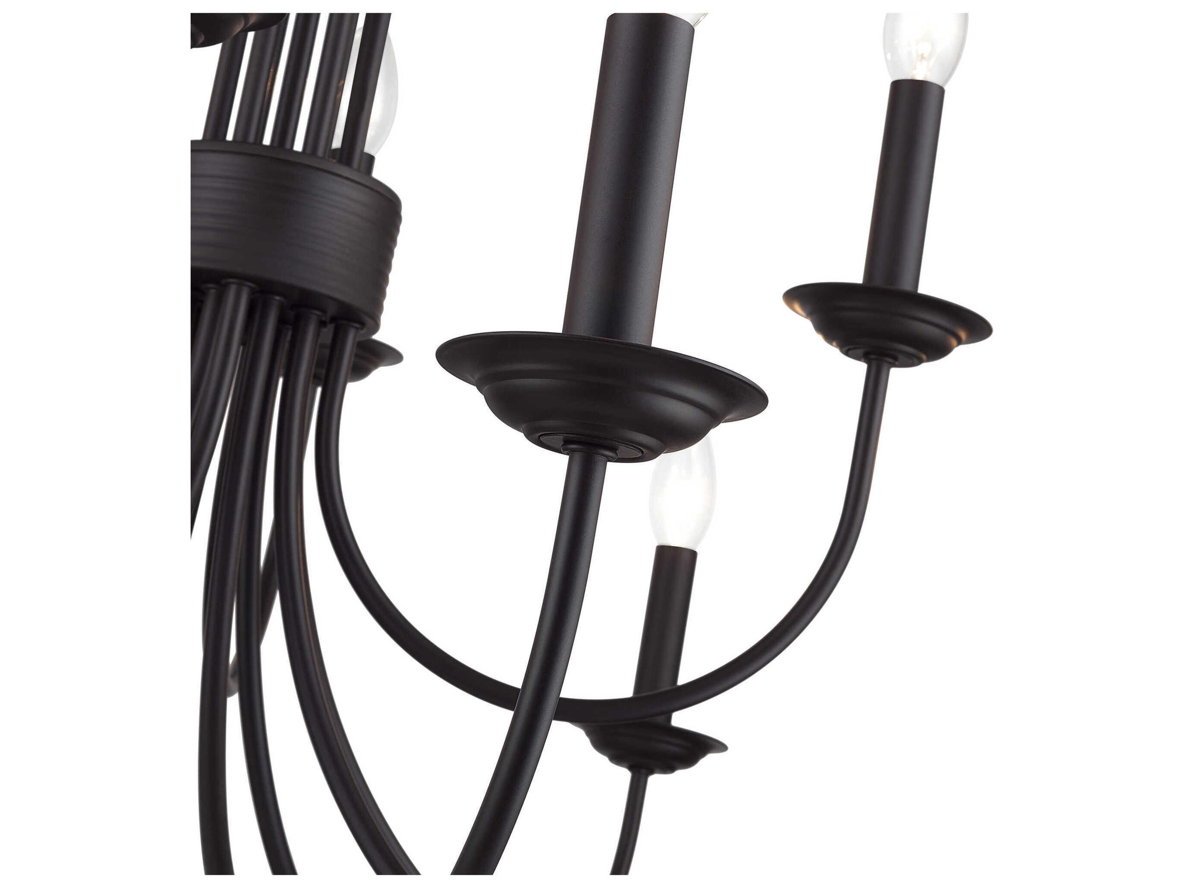 Livex Lighting Estate 12-Light Bronze Chandelier