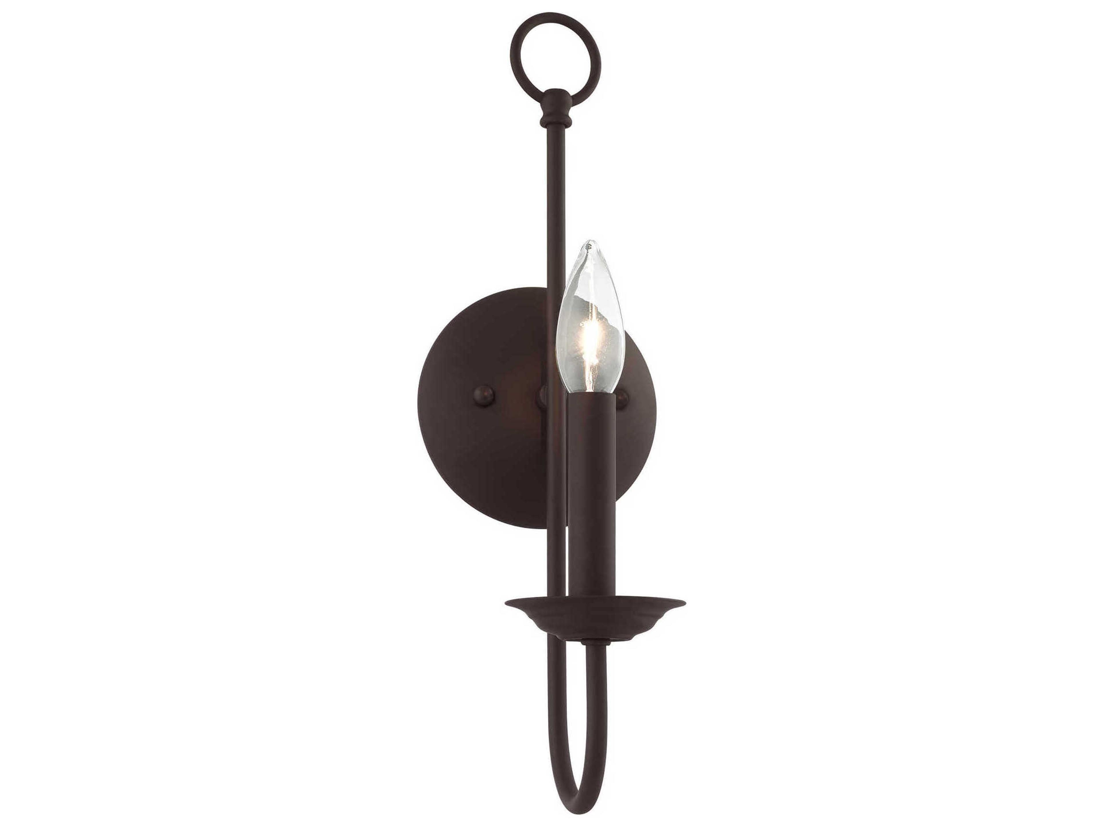 Livex Lighting Estate 1-Light Bronze Wall Sconce