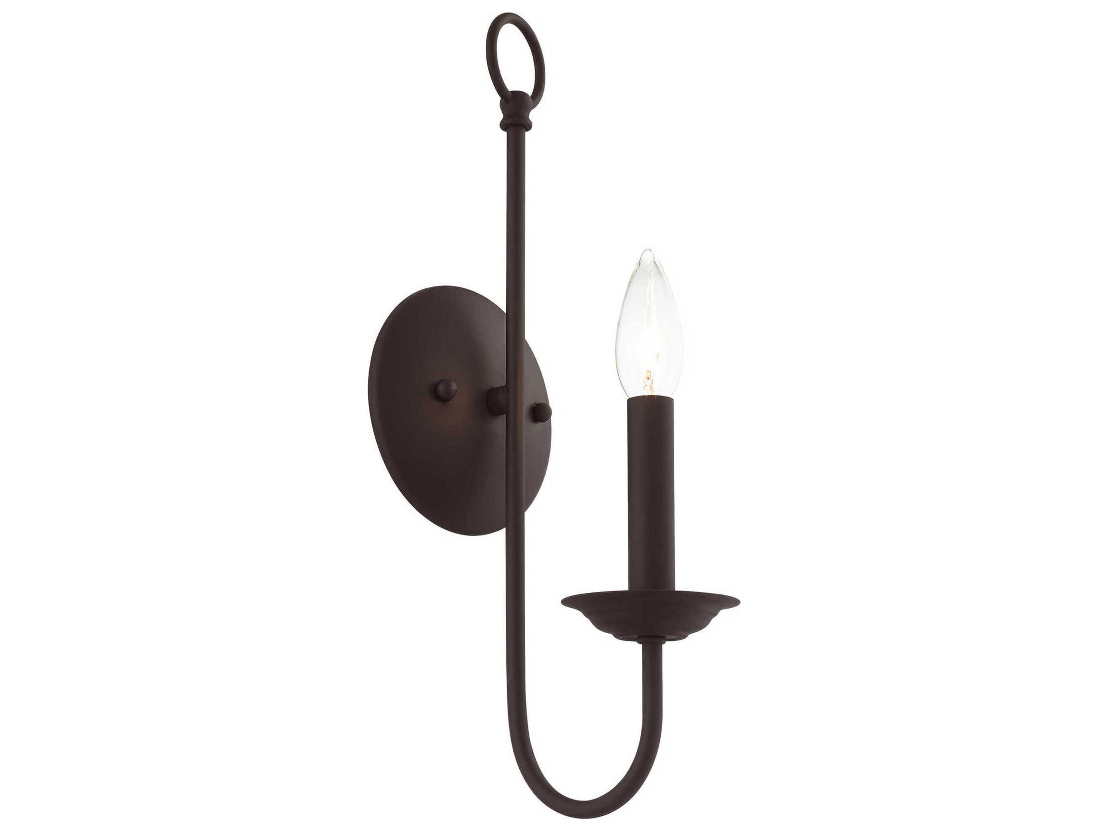 Livex Lighting Estate 1-Light Bronze Wall Sconce