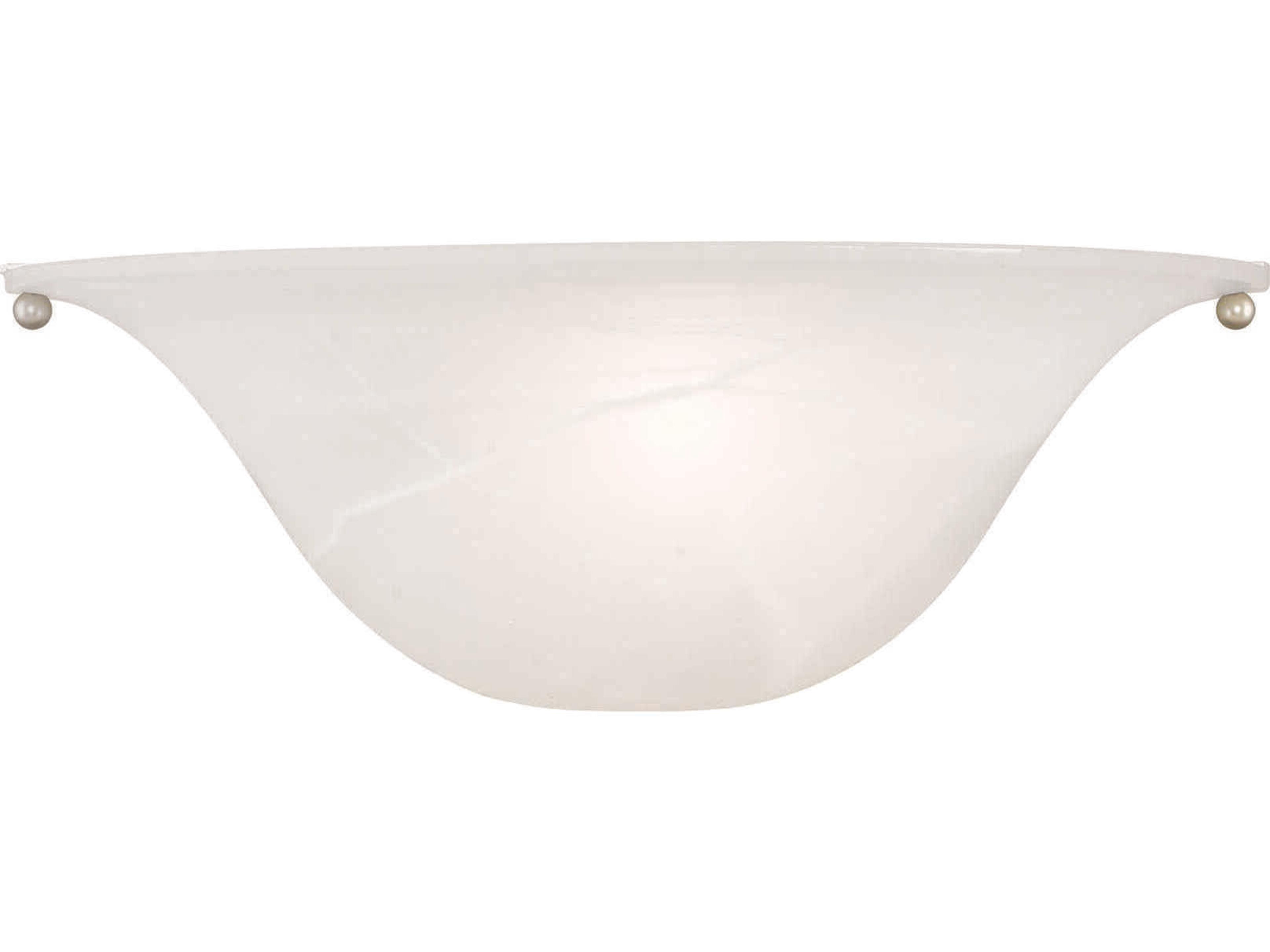 Wynnewood 1-Light Painted Satin Nickel Glass Wall Sconce