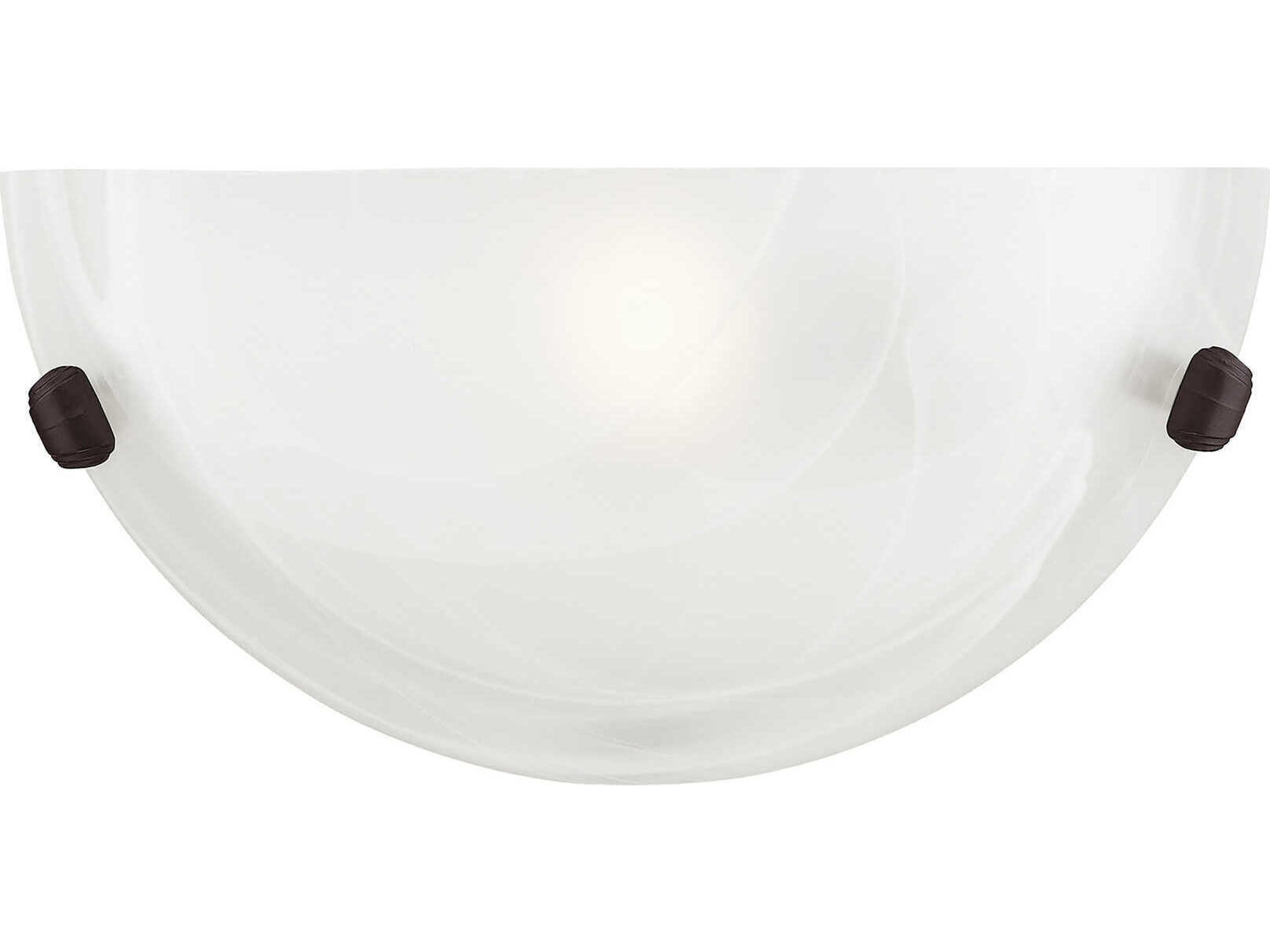 Oasis 1-Light Bronze Glass Wall Sconce