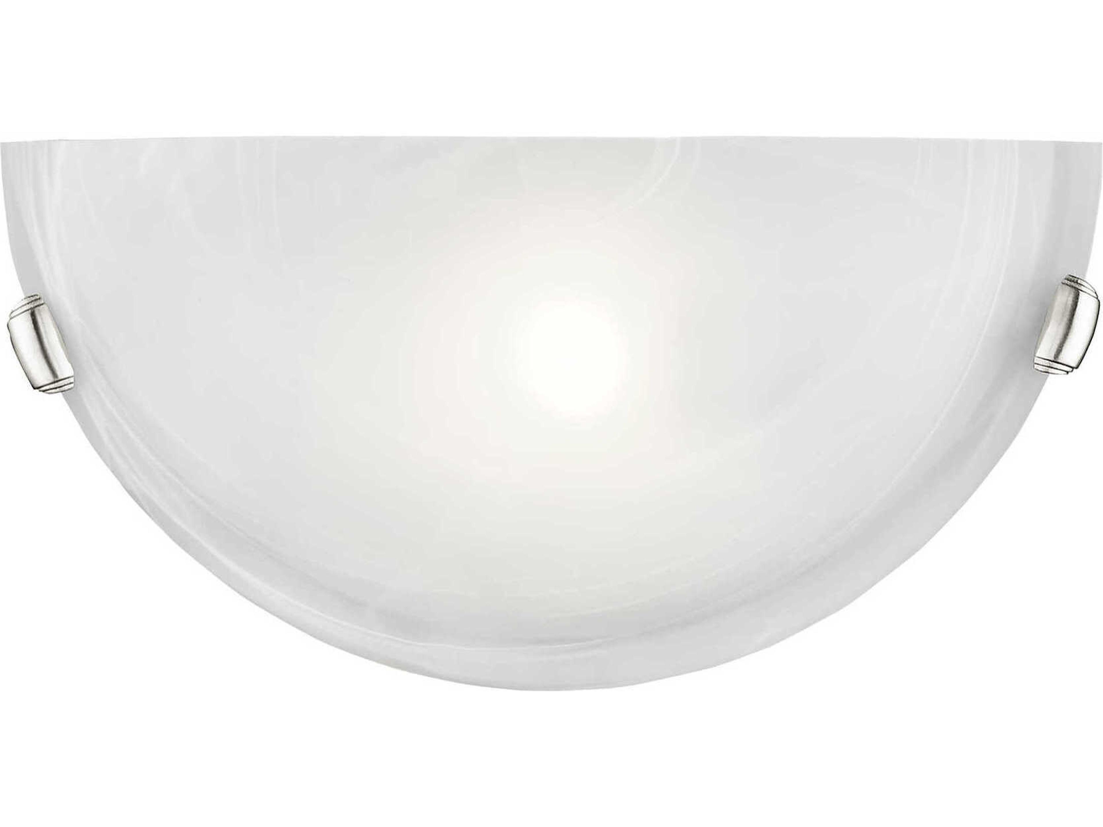 Oasis 1-Light Brushed Nickel Glass Wall Sconce