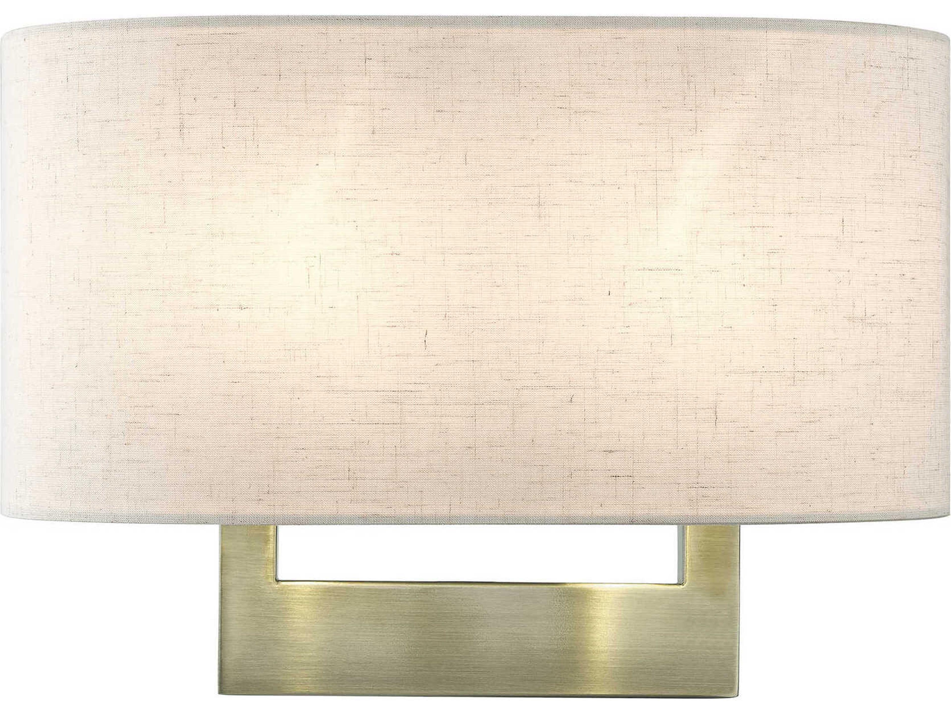 2-Light Antique Brass Wall Sconce