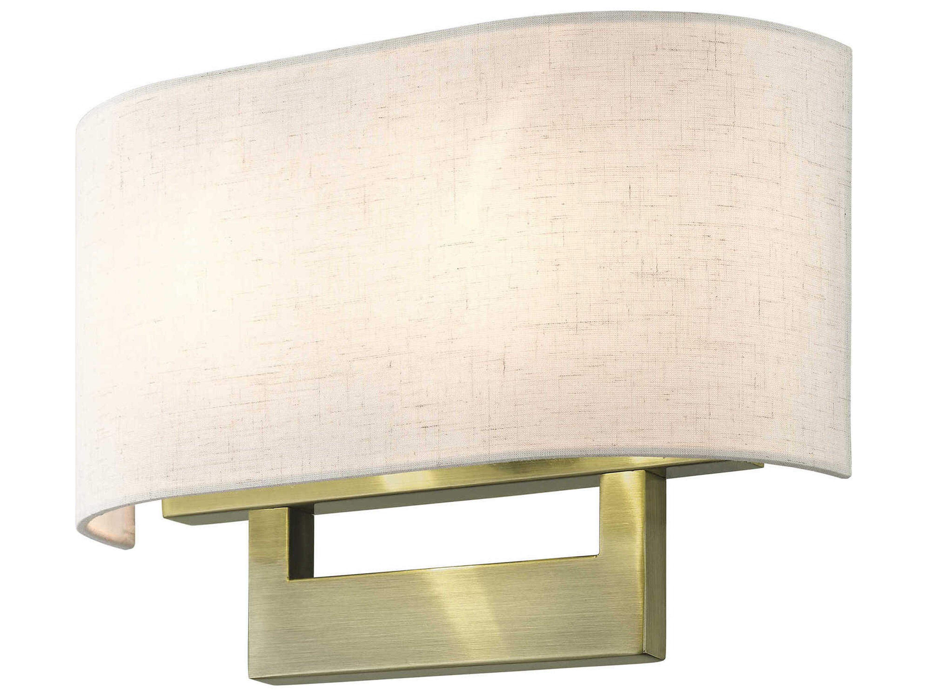 Livex Lighting 2-Light Antique Brass Wall Sconce