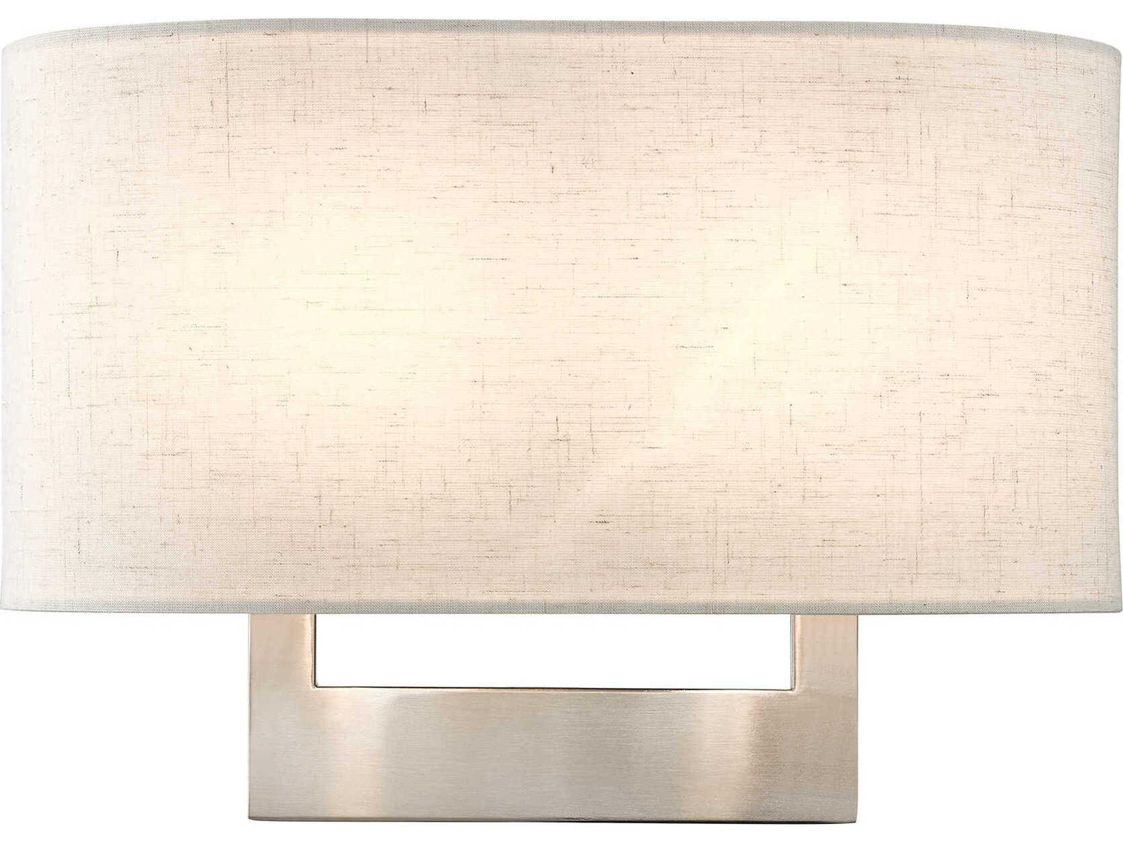 2-Light Brushed Nickel Wall Sconce