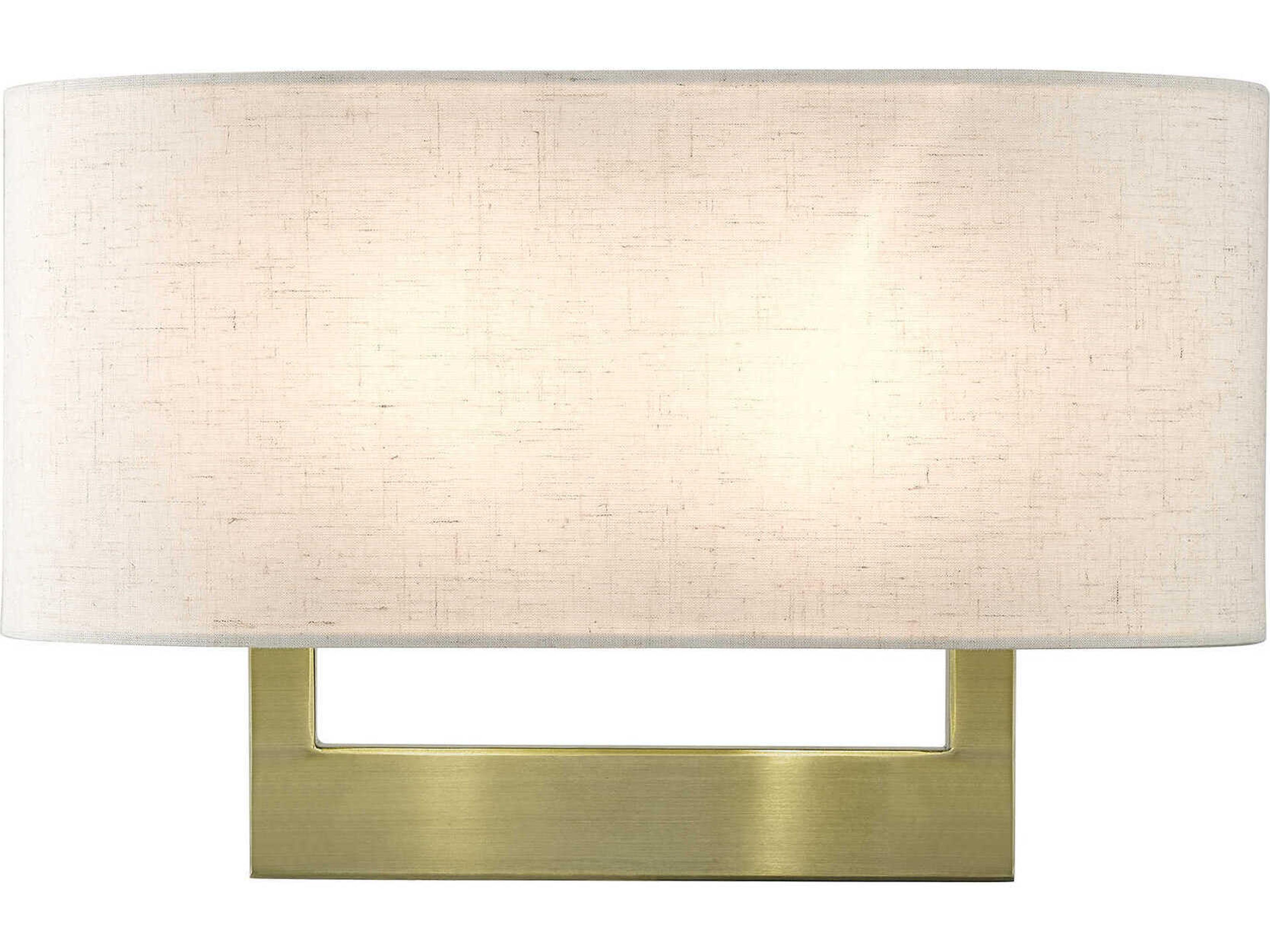 2-Light Antique Brass Wall Sconce