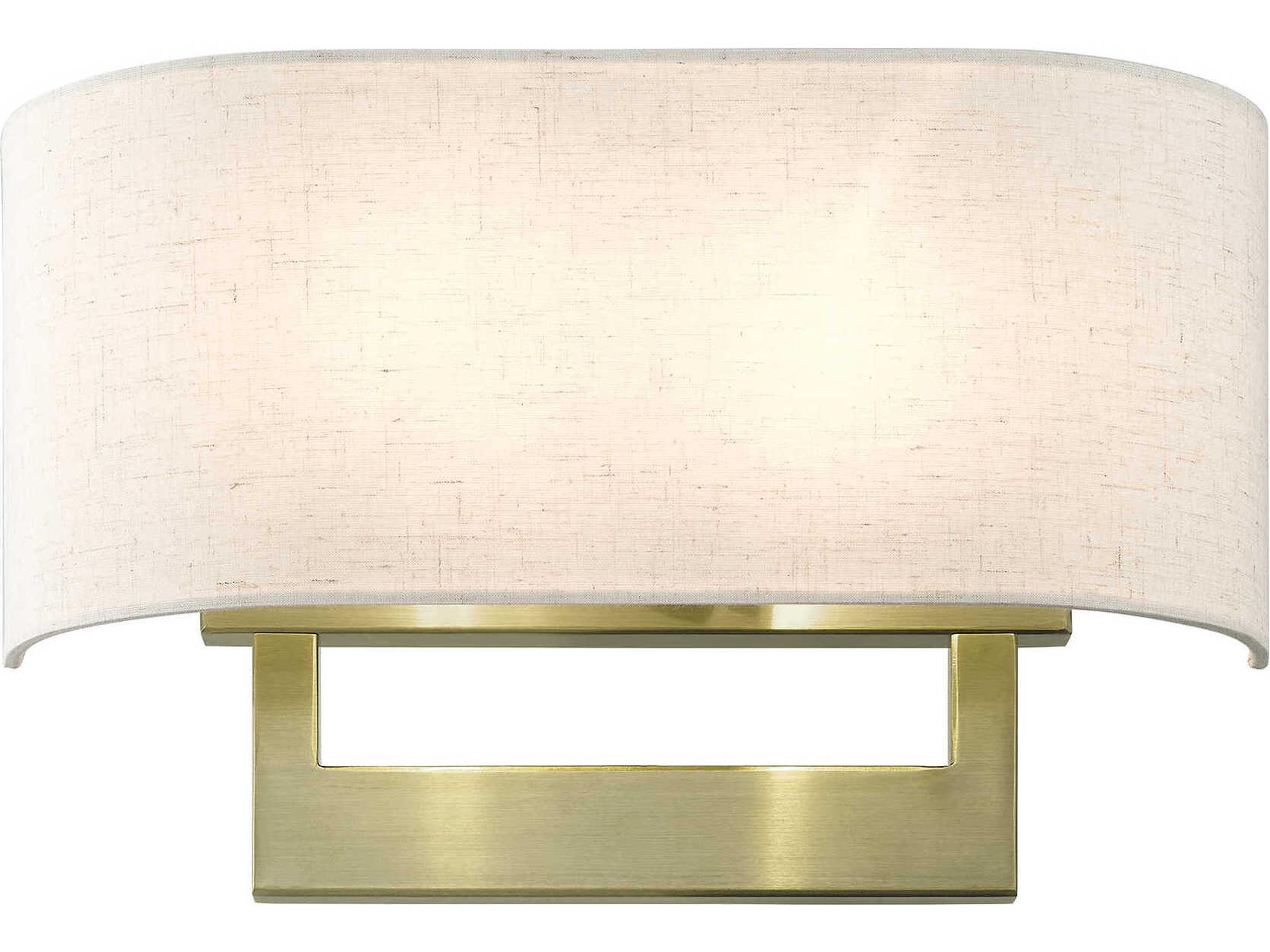 Livex Lighting 2-Light Antique Brass Wall Sconce