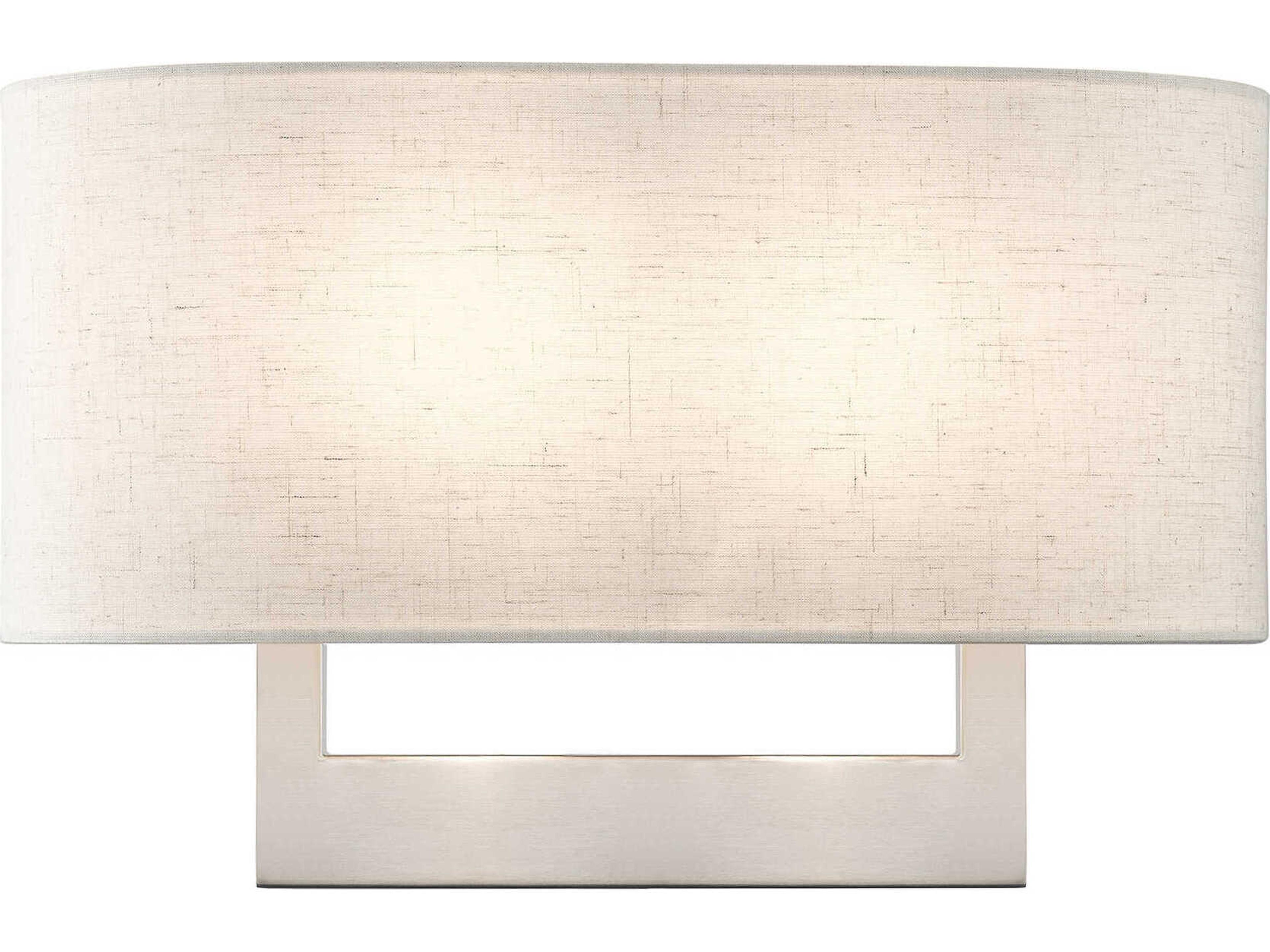 2-Light Brushed Nickel Wall Sconce