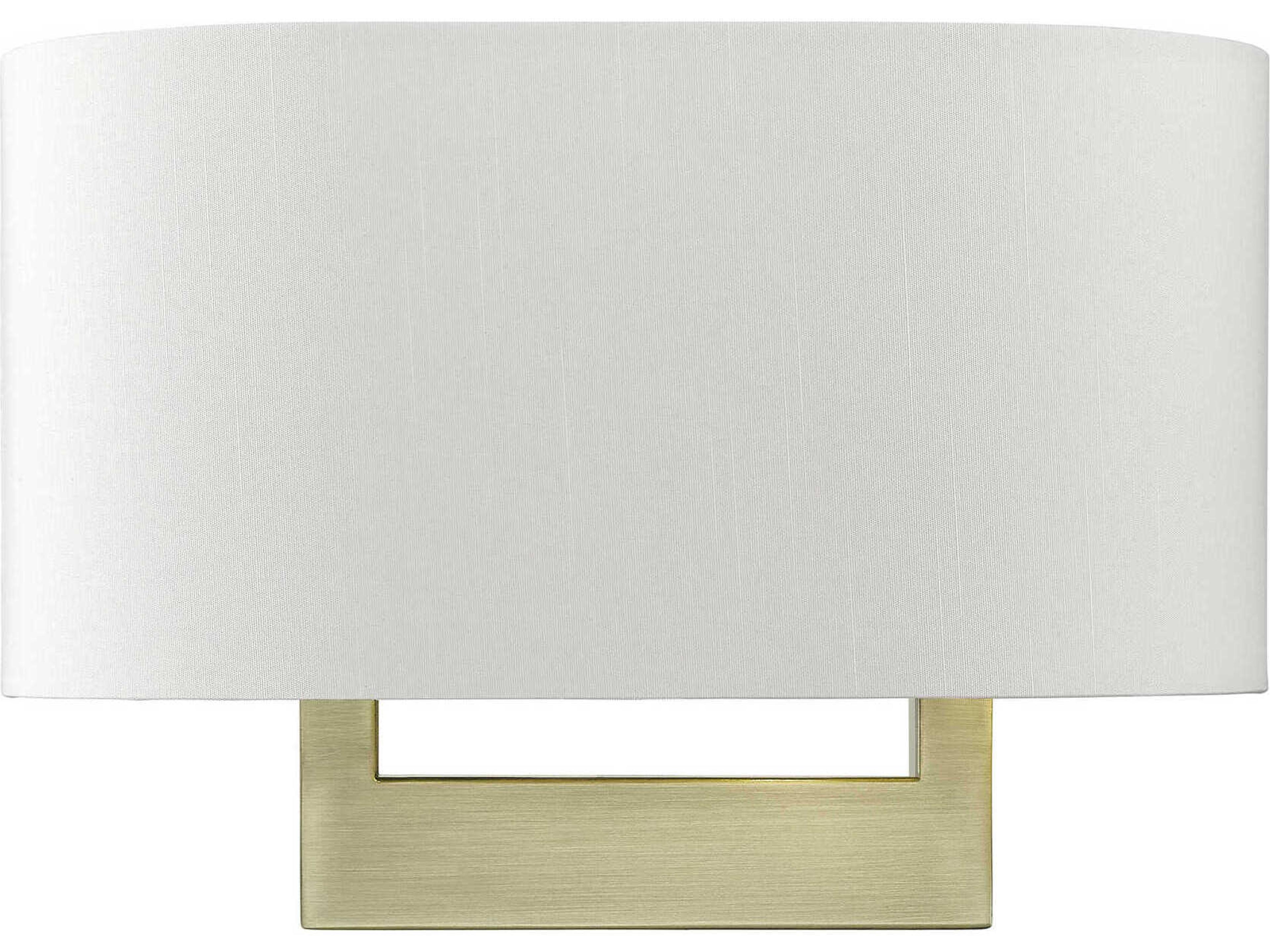 Livex Lighting 2-Light Antique Brass Wall Sconce