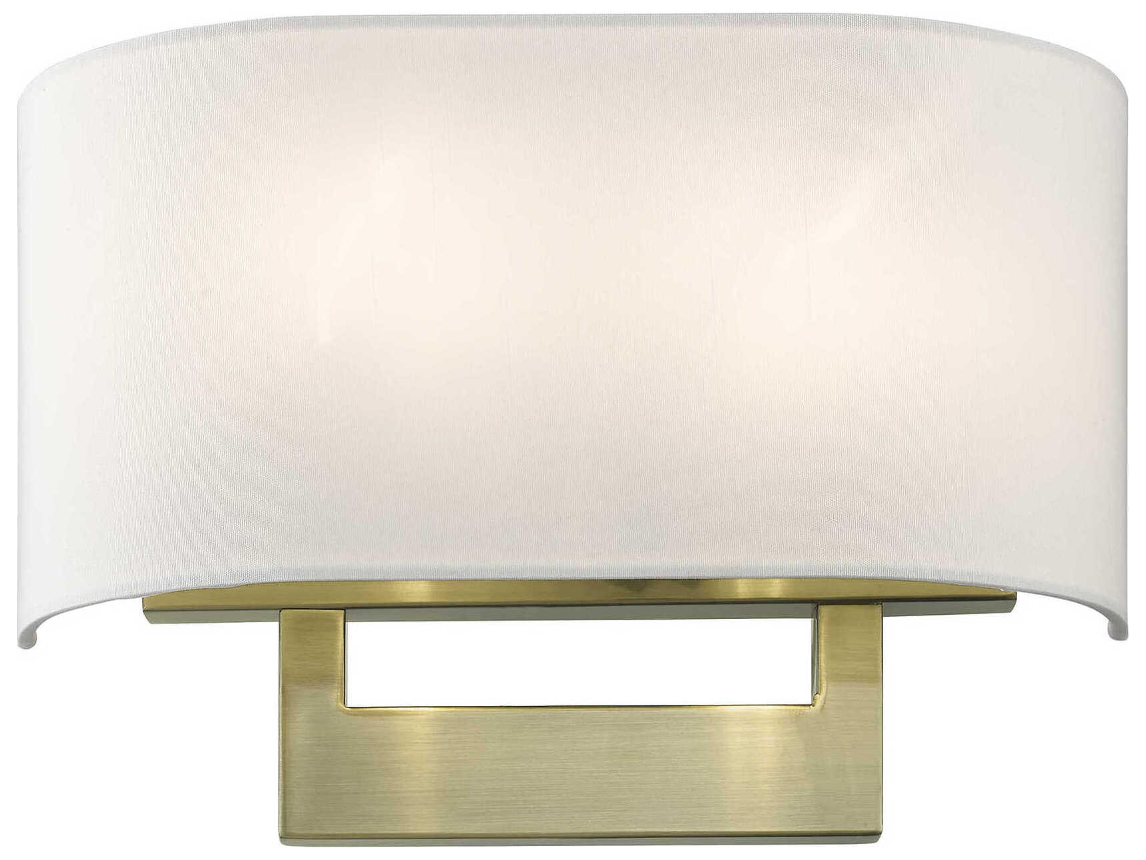 Livex Lighting 2-Light Antique Brass Wall Sconce